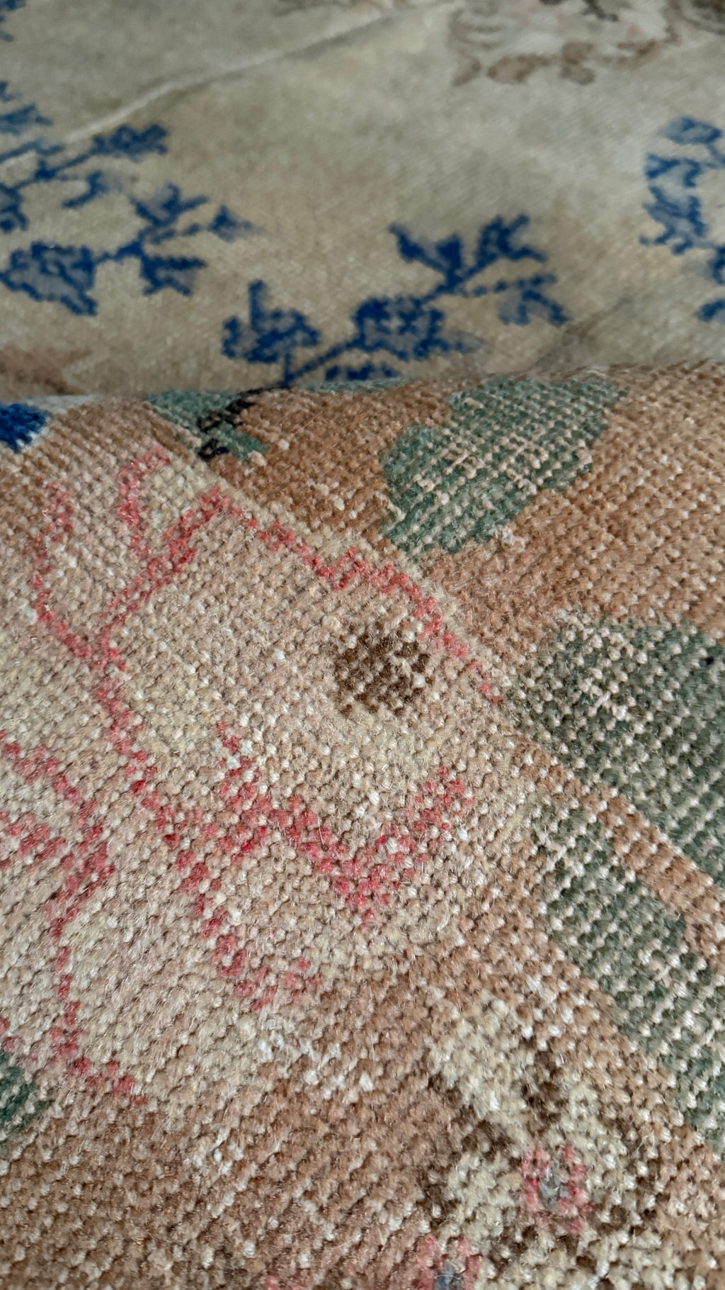 Vintage Look Turkish Rug – 159 × 259 cm | Soft Neutral Distressed Wool Rug