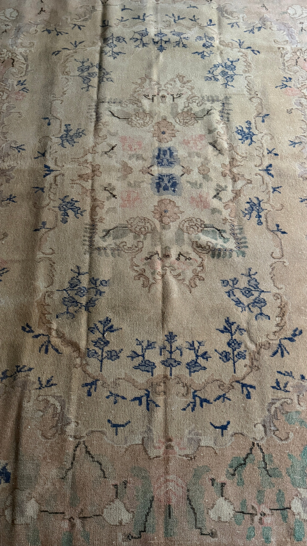 Vintage Look Turkish Rug – 159 × 259 cm | Soft Neutral Distressed Wool Rug