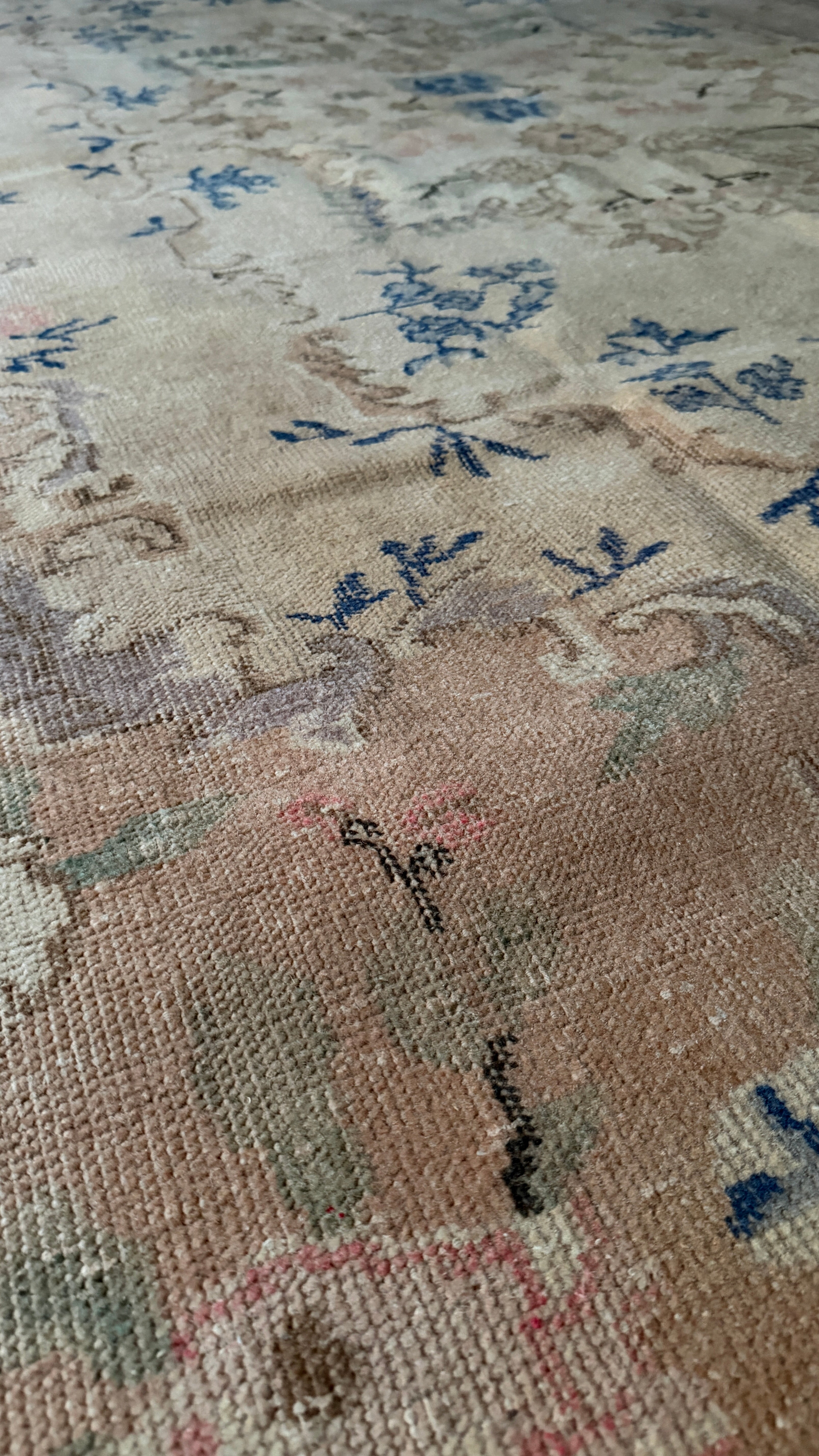 Vintage Look Turkish Rug – 159 × 259 cm | Soft Neutral Distressed Wool Rug