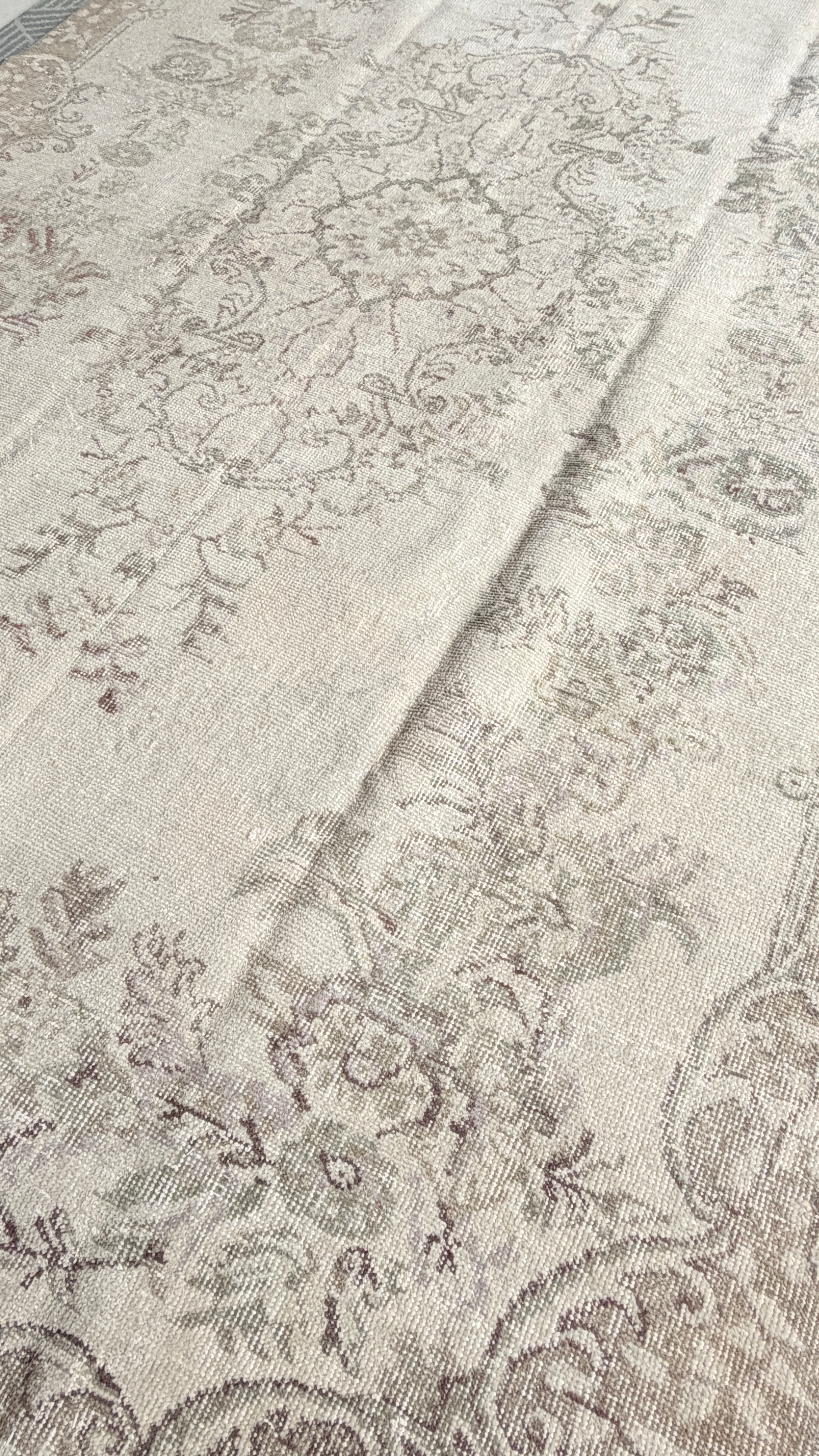 Vintage Turkish Rug – 166 × 293 cm – Handmade Wool & Cotton – Distressed Anatolian Carpet