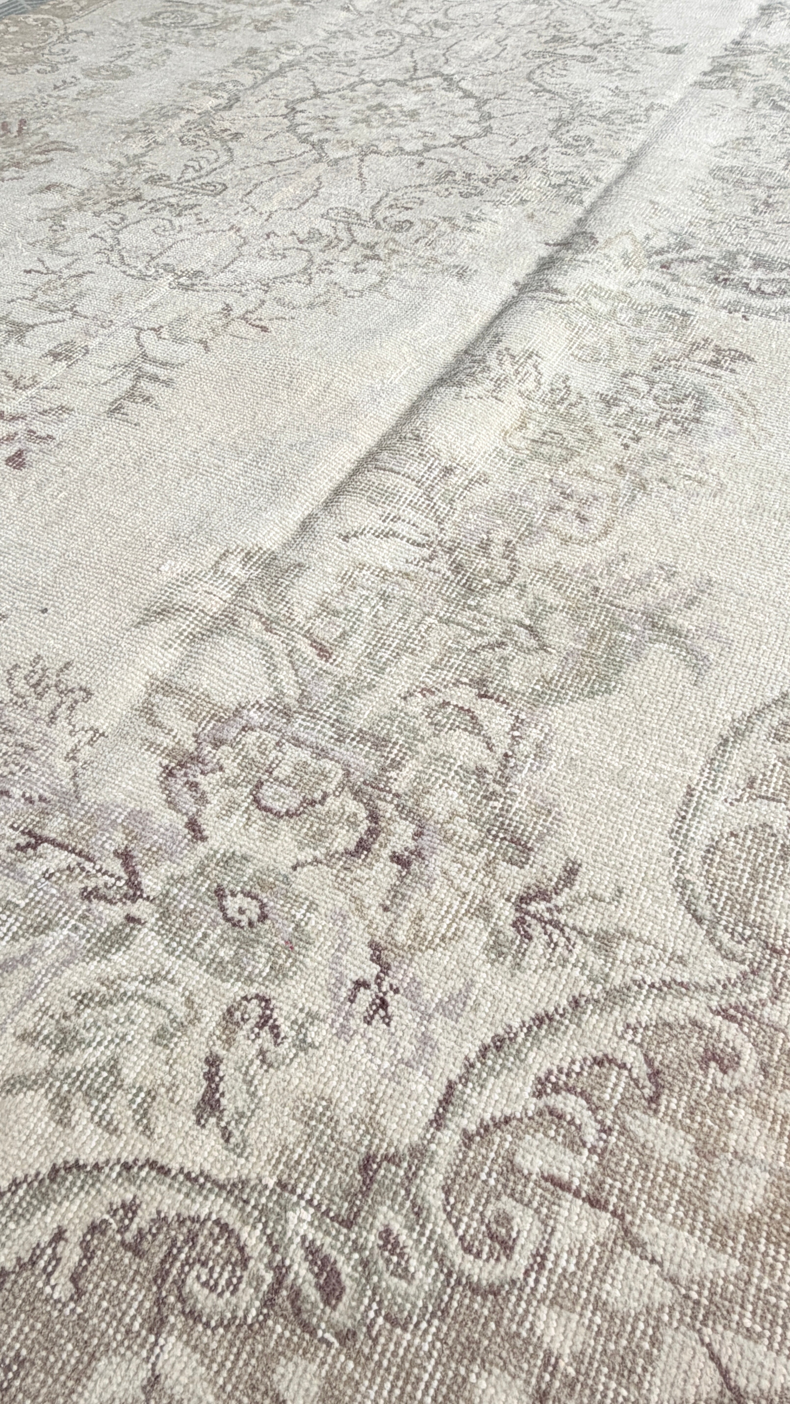 Vintage Turkish Rug – 166 × 293 cm – Handmade Wool & Cotton – Distressed Anatolian Carpet