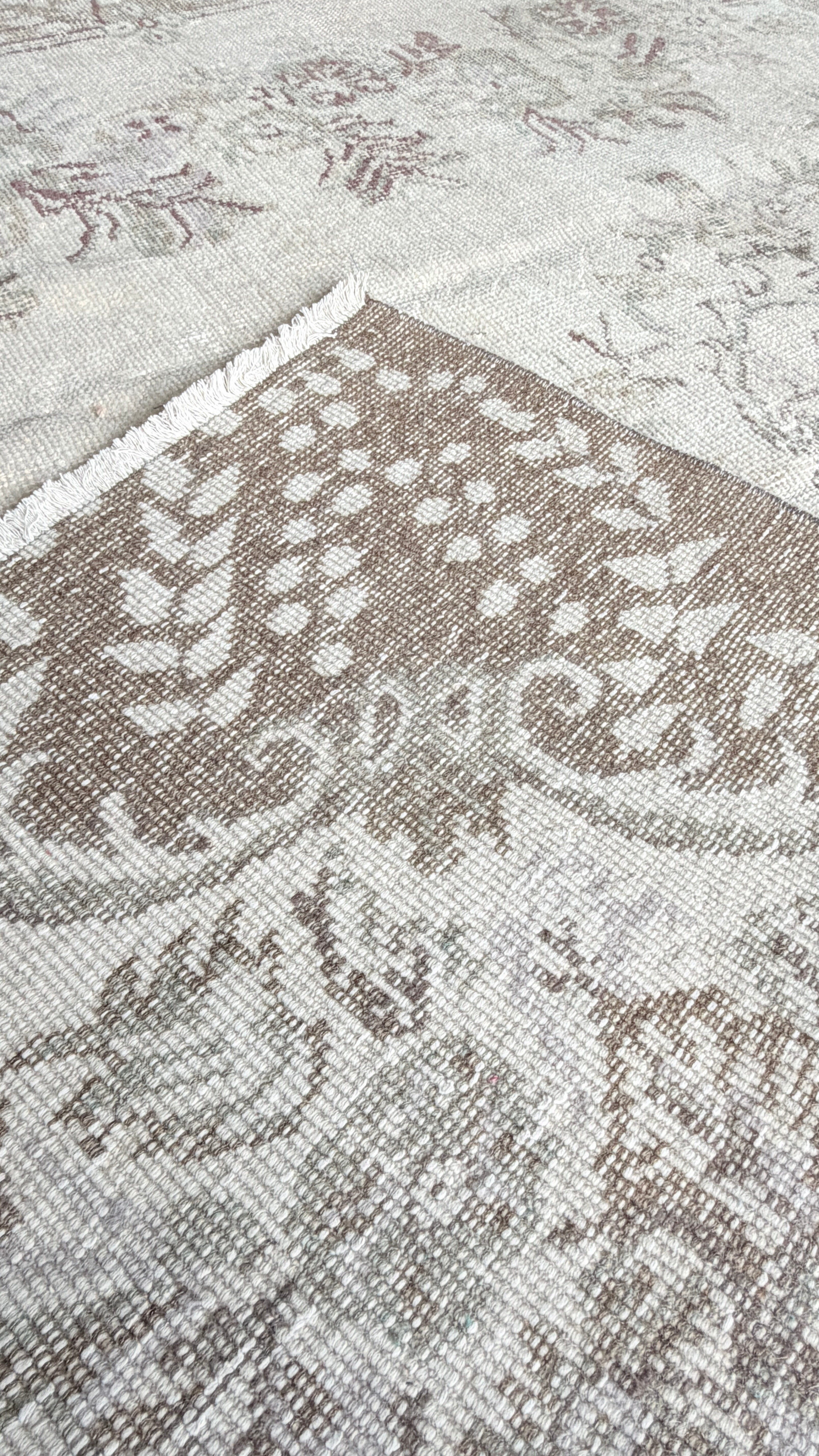 Vintage Turkish Rug – 166 × 293 cm – Handmade Wool & Cotton – Distressed Anatolian Carpet