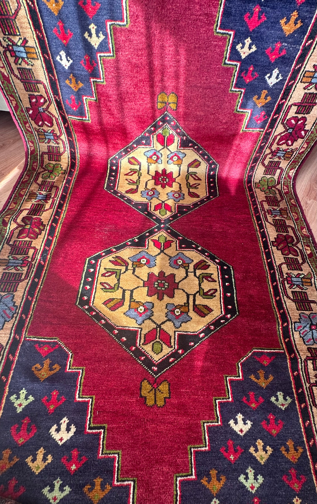 Anatolian Konya Rug – 120×240 cm | Handwoven Wool Tribal Carpet
