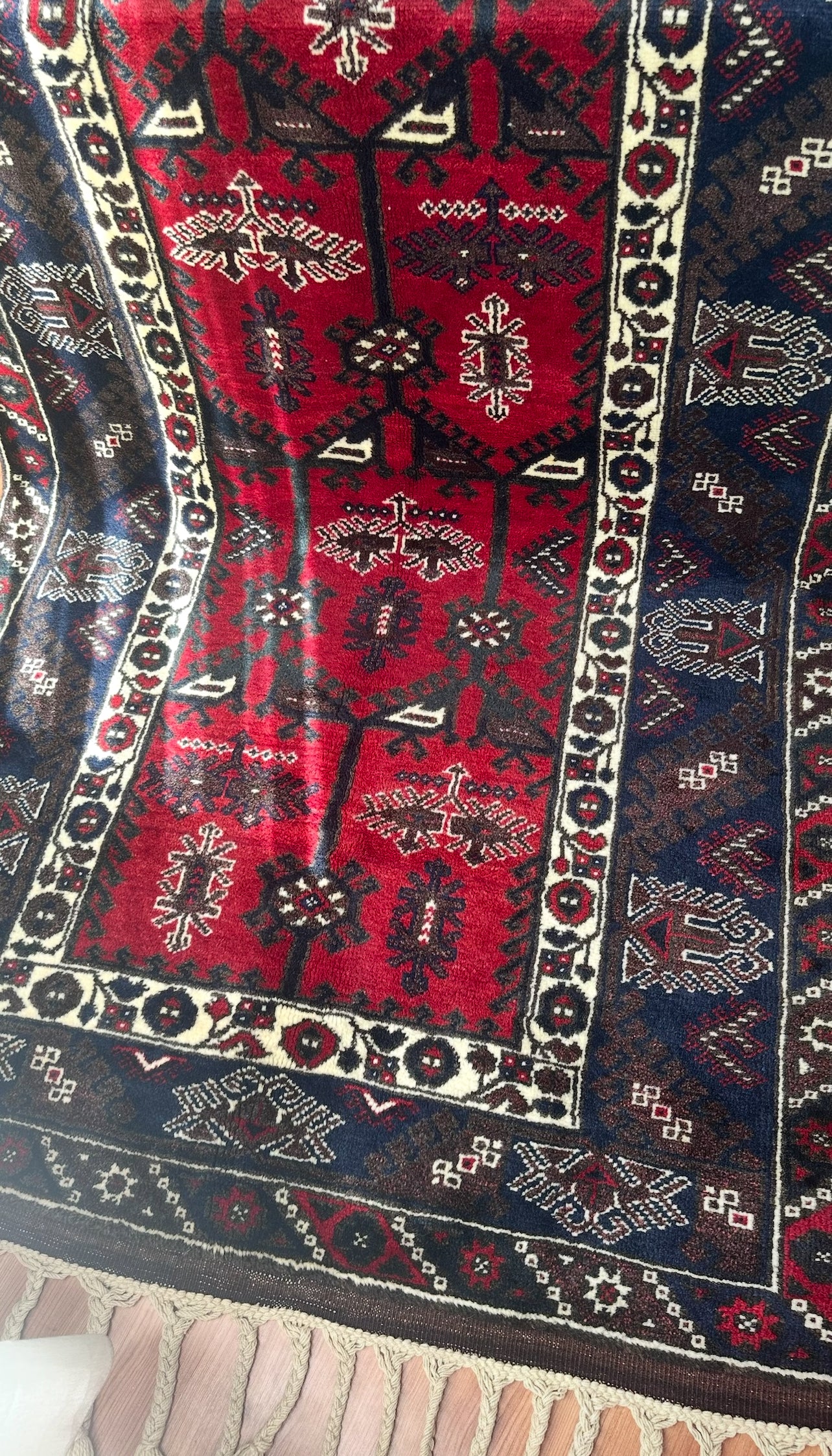 Turkish Dösemealtı Rug – 130×260 cm | Handwoven Wool Carpet