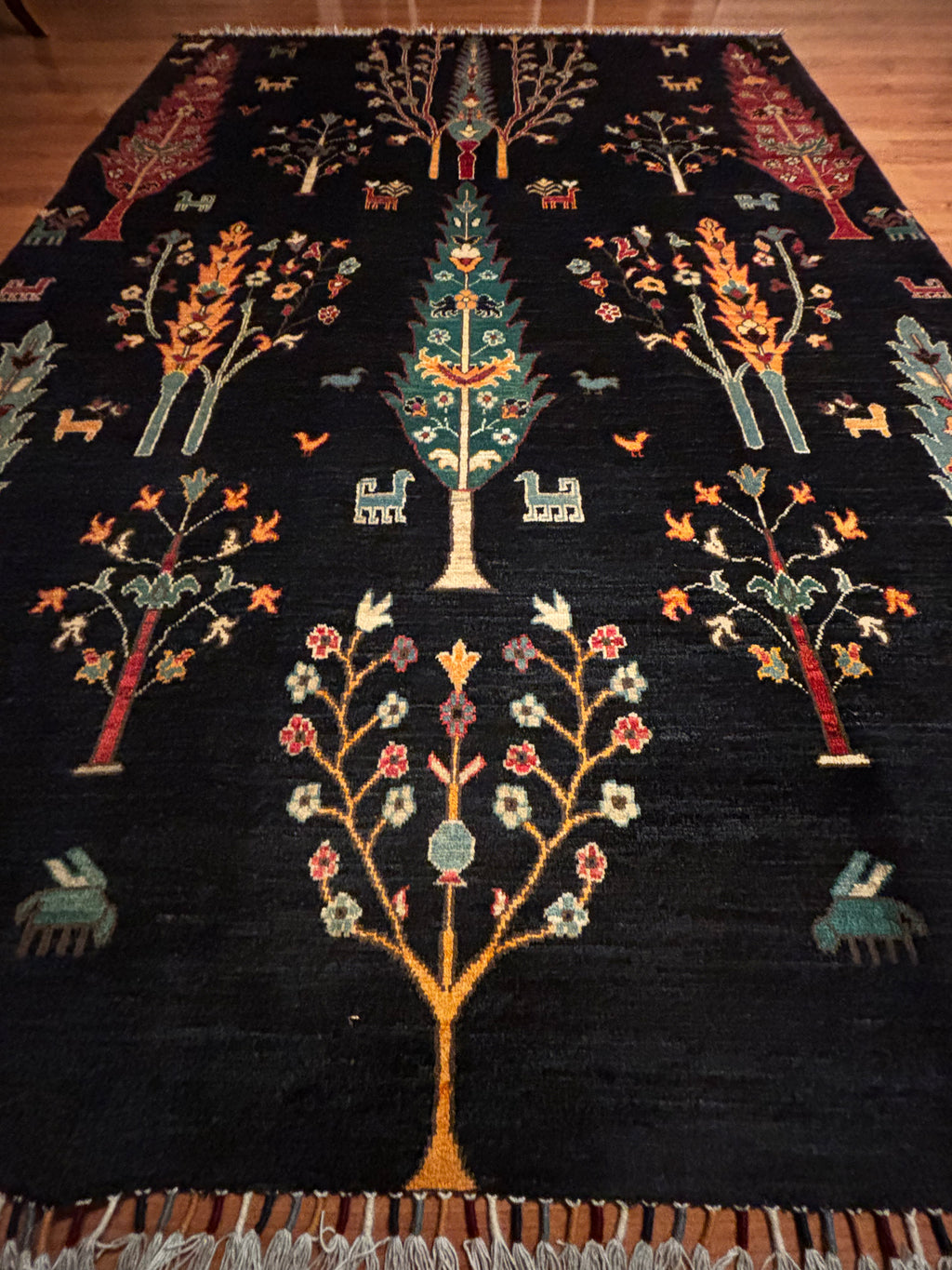 Afghan Sultani Tree of Life Rug – 170×240 cm | Handwoven Wool Tribal Carpet