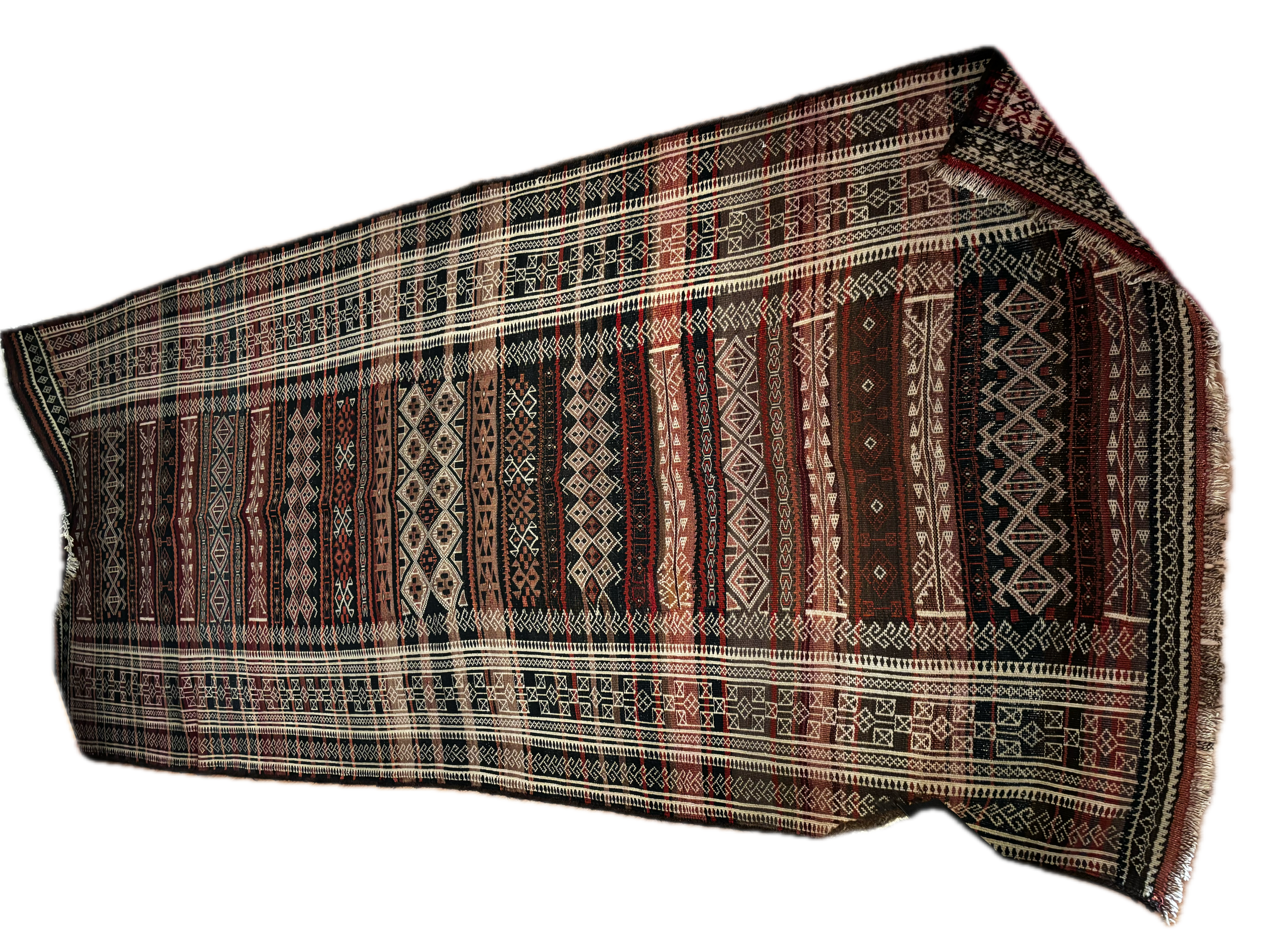 120 × 275 cm | Handmade Afghan Baloch Wool Kilim