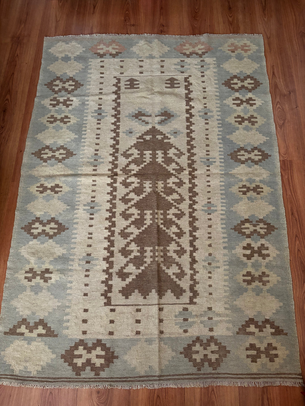 117 × 165 cm | Handmade Afghan Wool Kilim