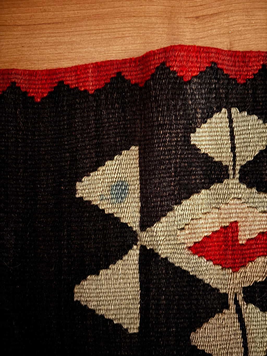 84 × 310 cm | Handmade Macedonian Manastir Wool Kilim Runner
