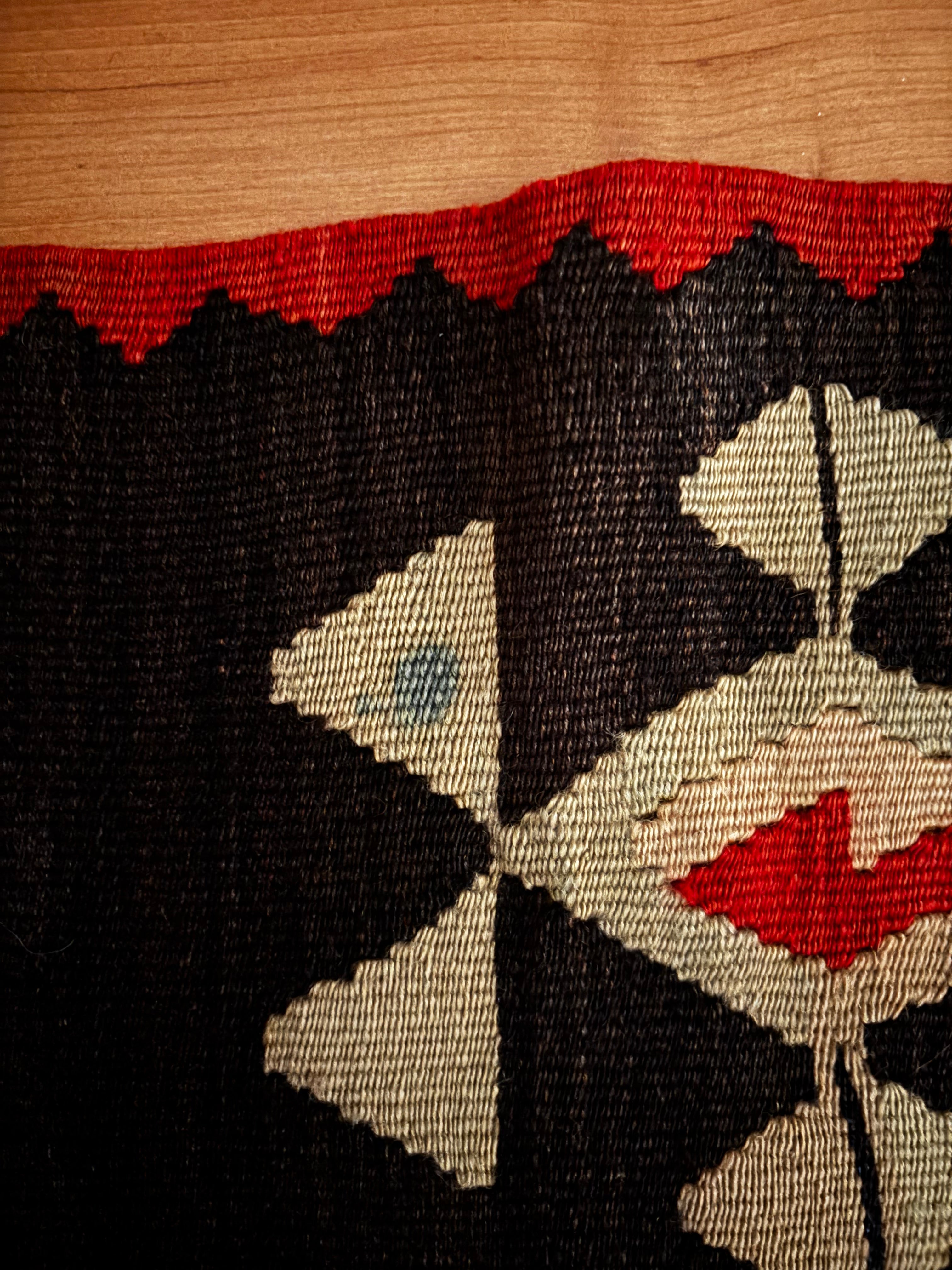 84 × 310 cm | Handmade Macedonian Manastir Wool Kilim Runner