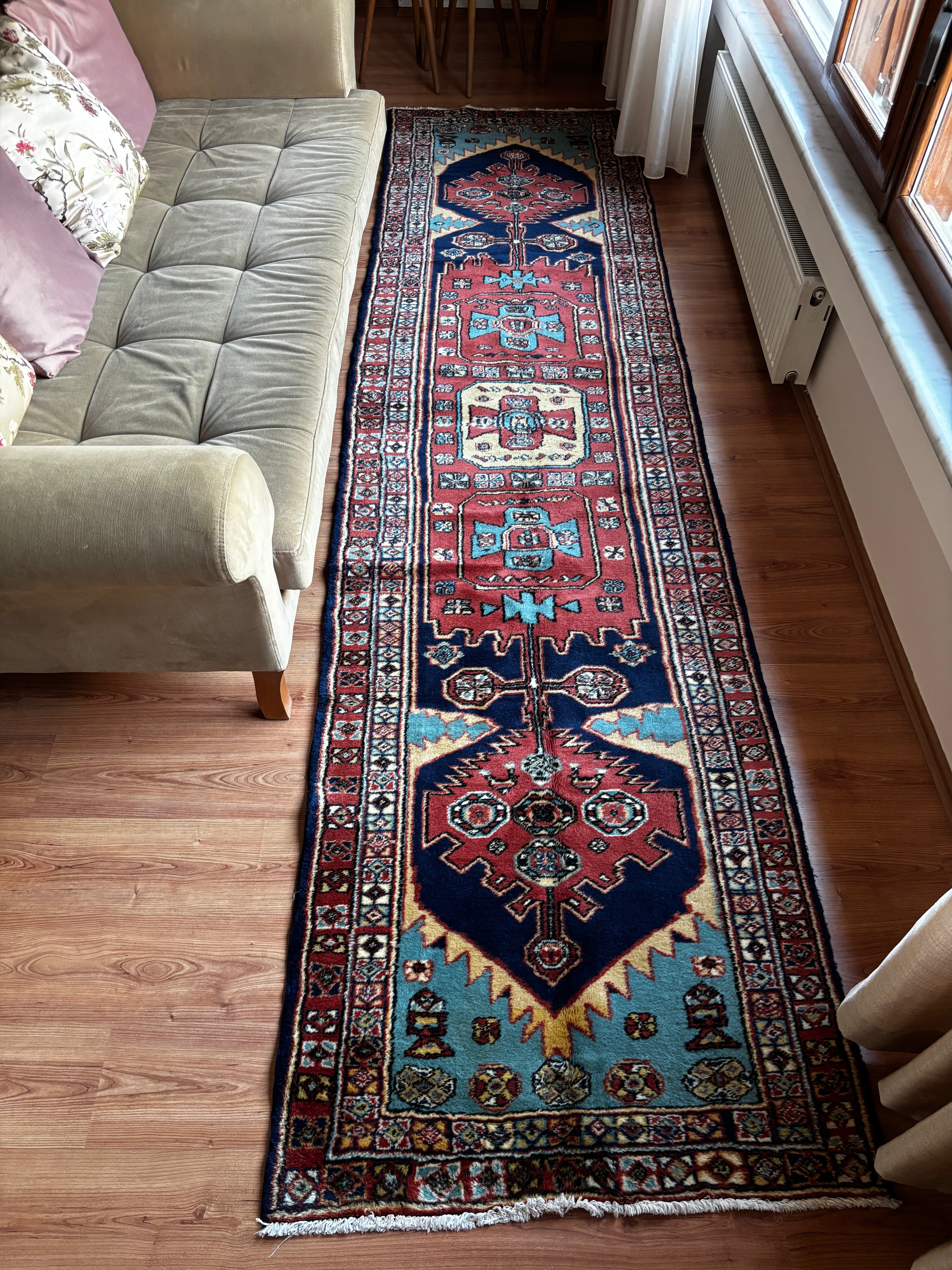 97 × 378 cm | Manisa Kula | Vintage Turkish Wool Runner