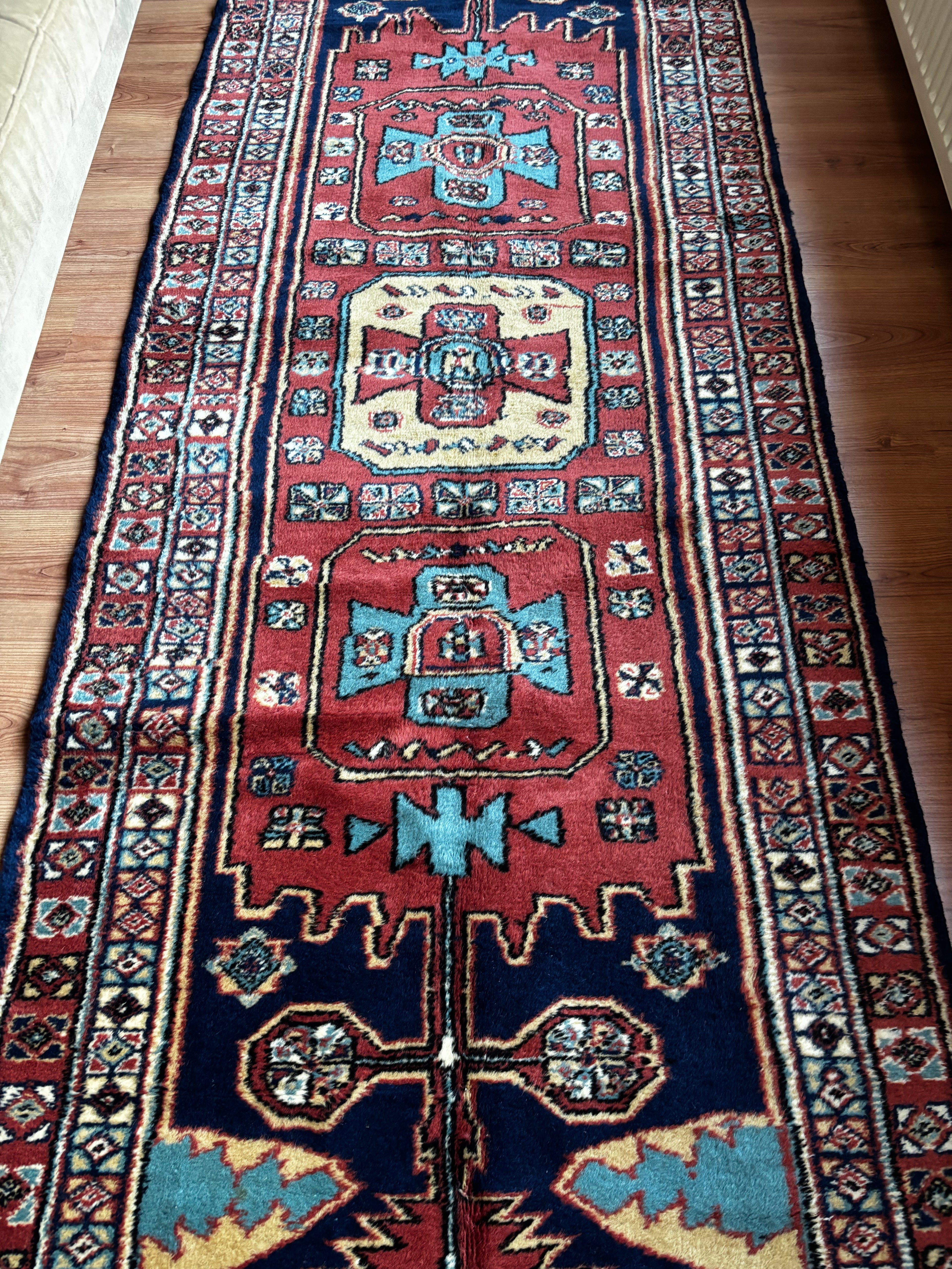 97 × 378 cm | Manisa Kula | Vintage Turkish Wool Runner