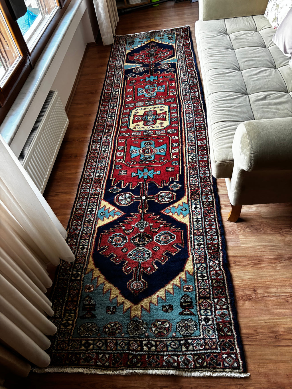 97 × 378 cm | Manisa Kula | Vintage Turkish Wool Runner