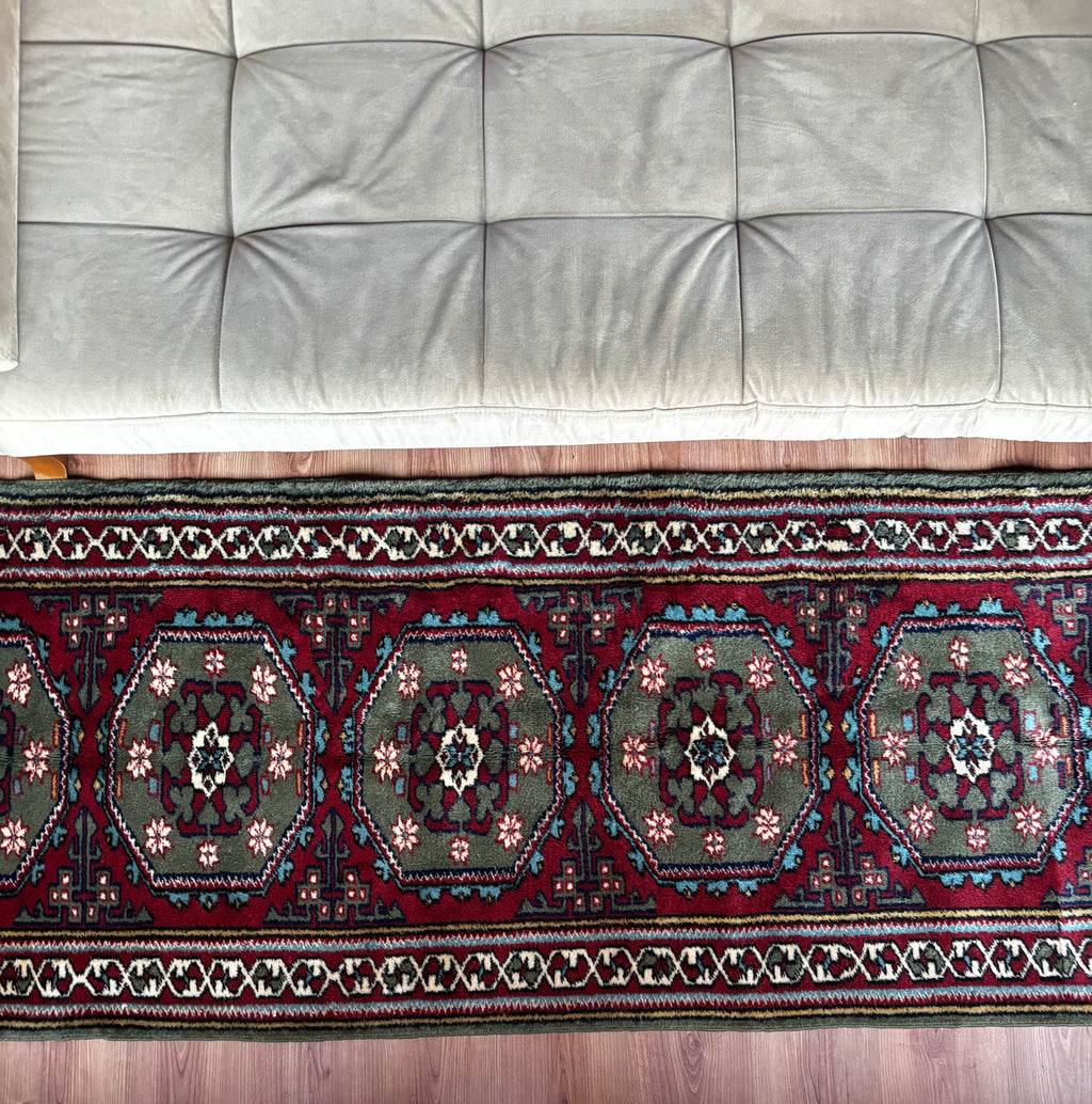 Manisa Kula Runner Rug – Terracotta · 87 × 347 cm