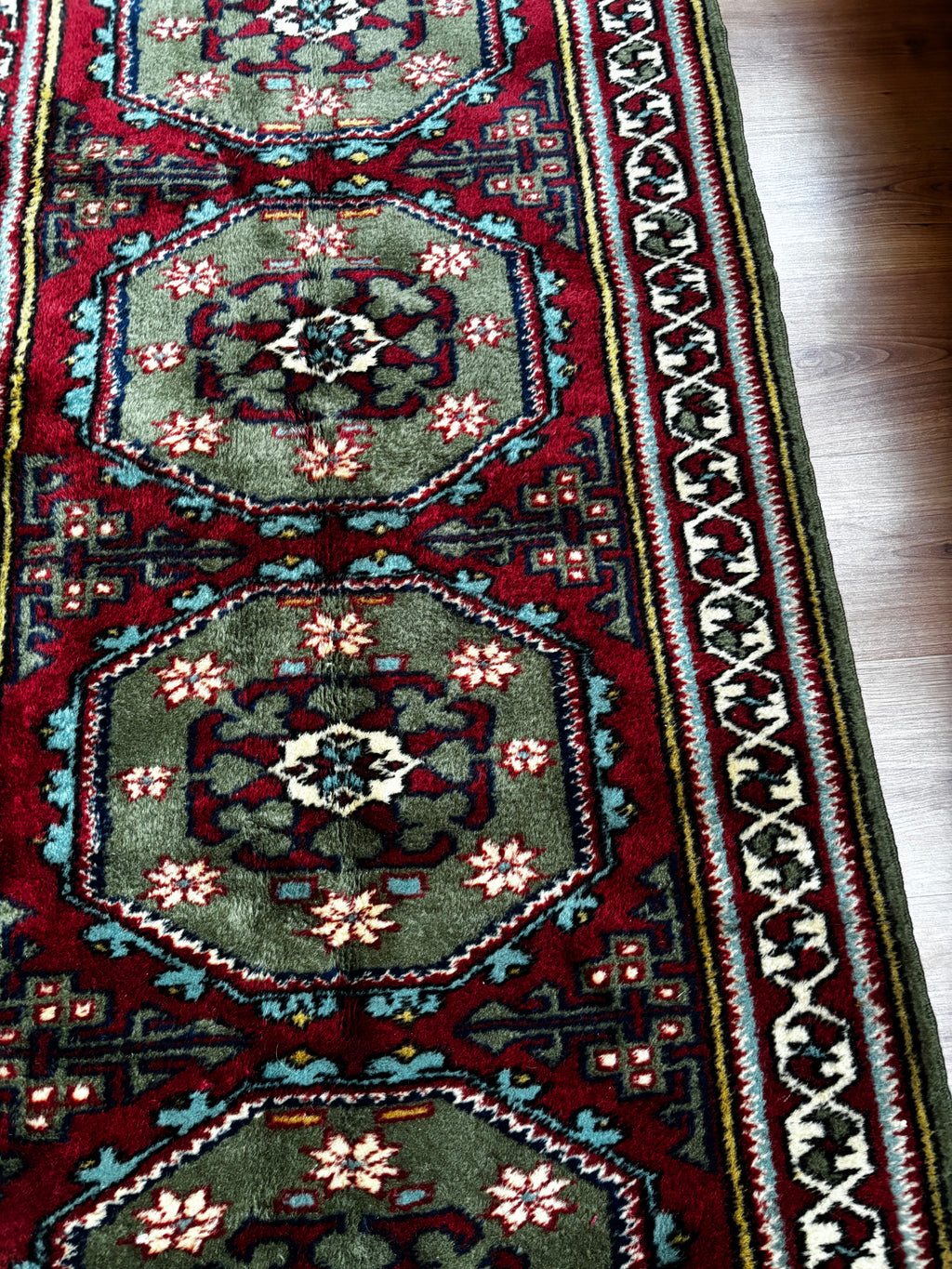 Manisa Kula Runner Rug – Terracotta · 87 × 347 cm
