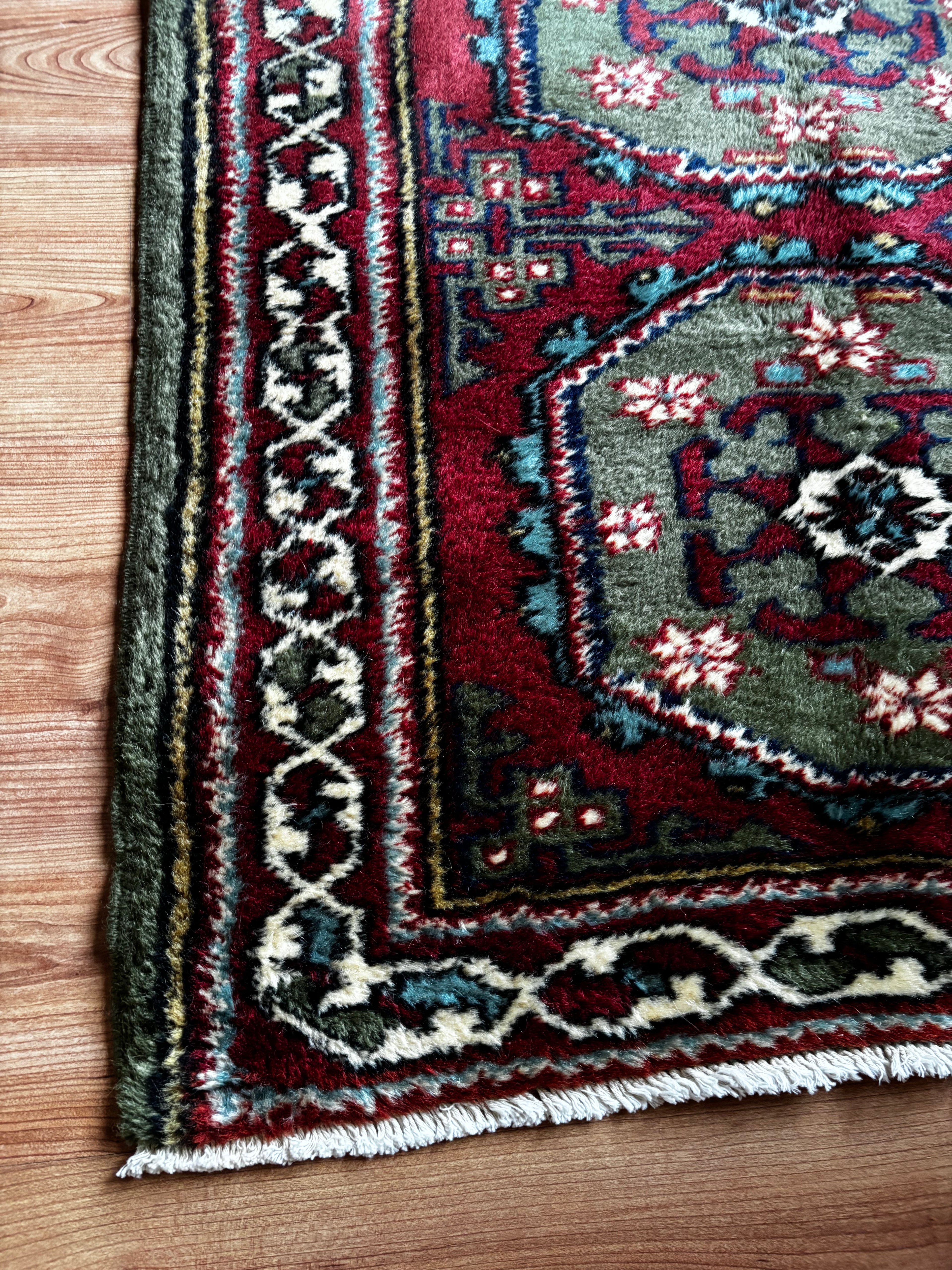 Manisa Kula Runner Rug – Terracotta · 87 × 347 cm