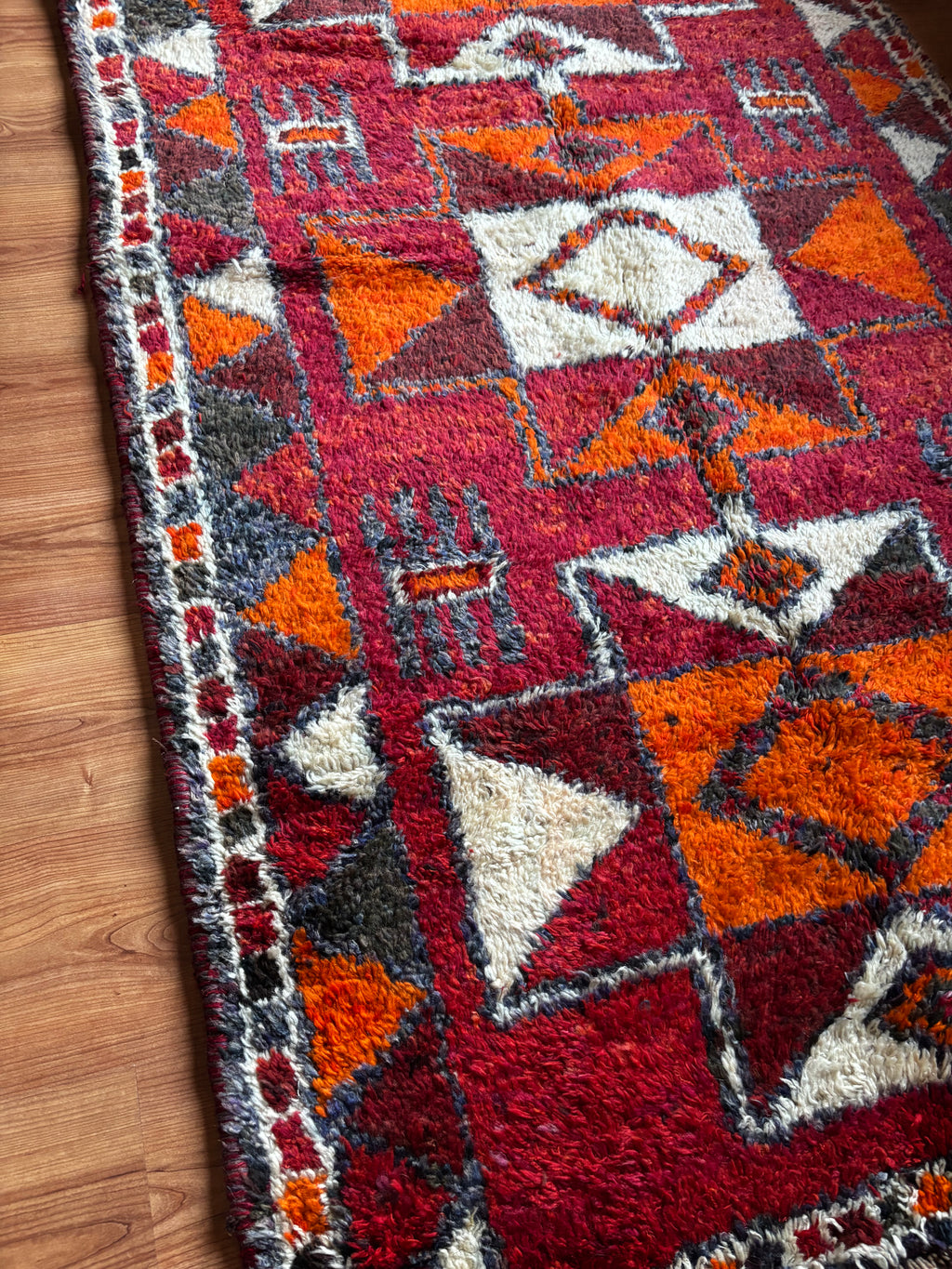 120 × 350 cm | Handmade Herki Tribal Runner