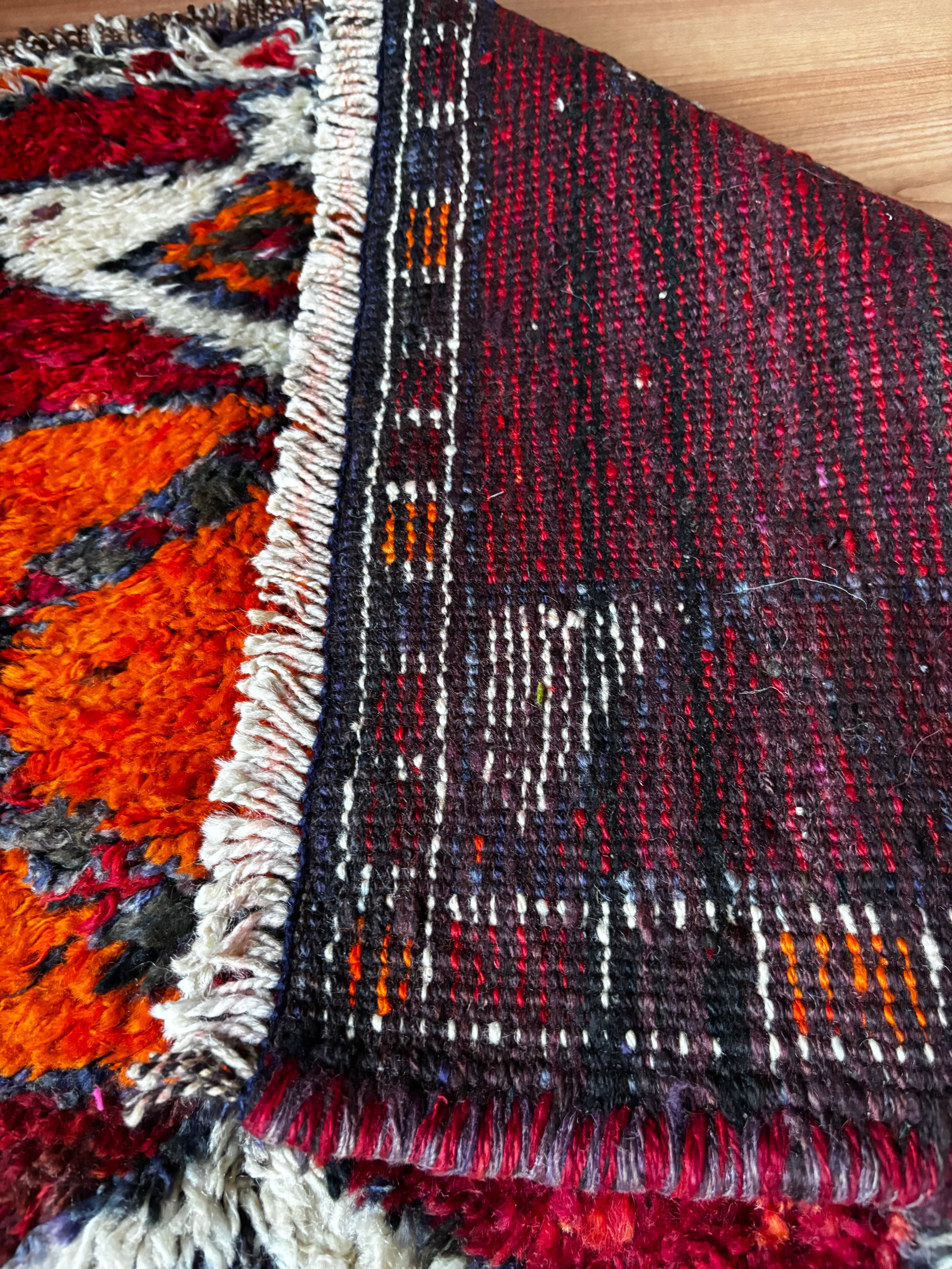 120 × 350 cm | Handmade Herki Tribal Runner