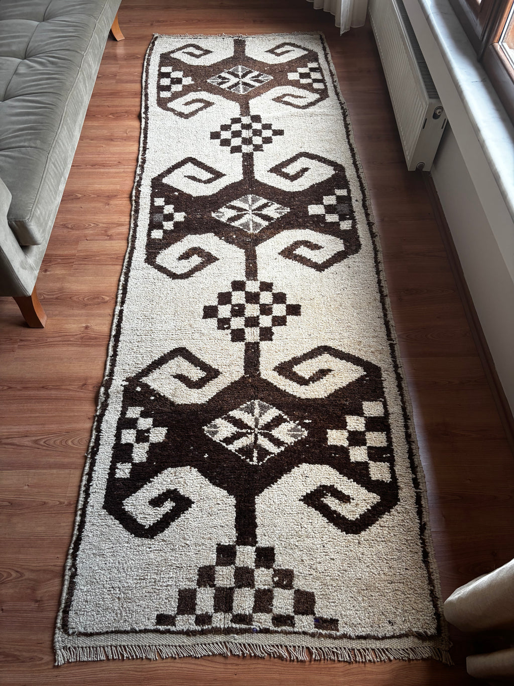 100 × 310 cm | Handmade Kurdish Tribal Runner