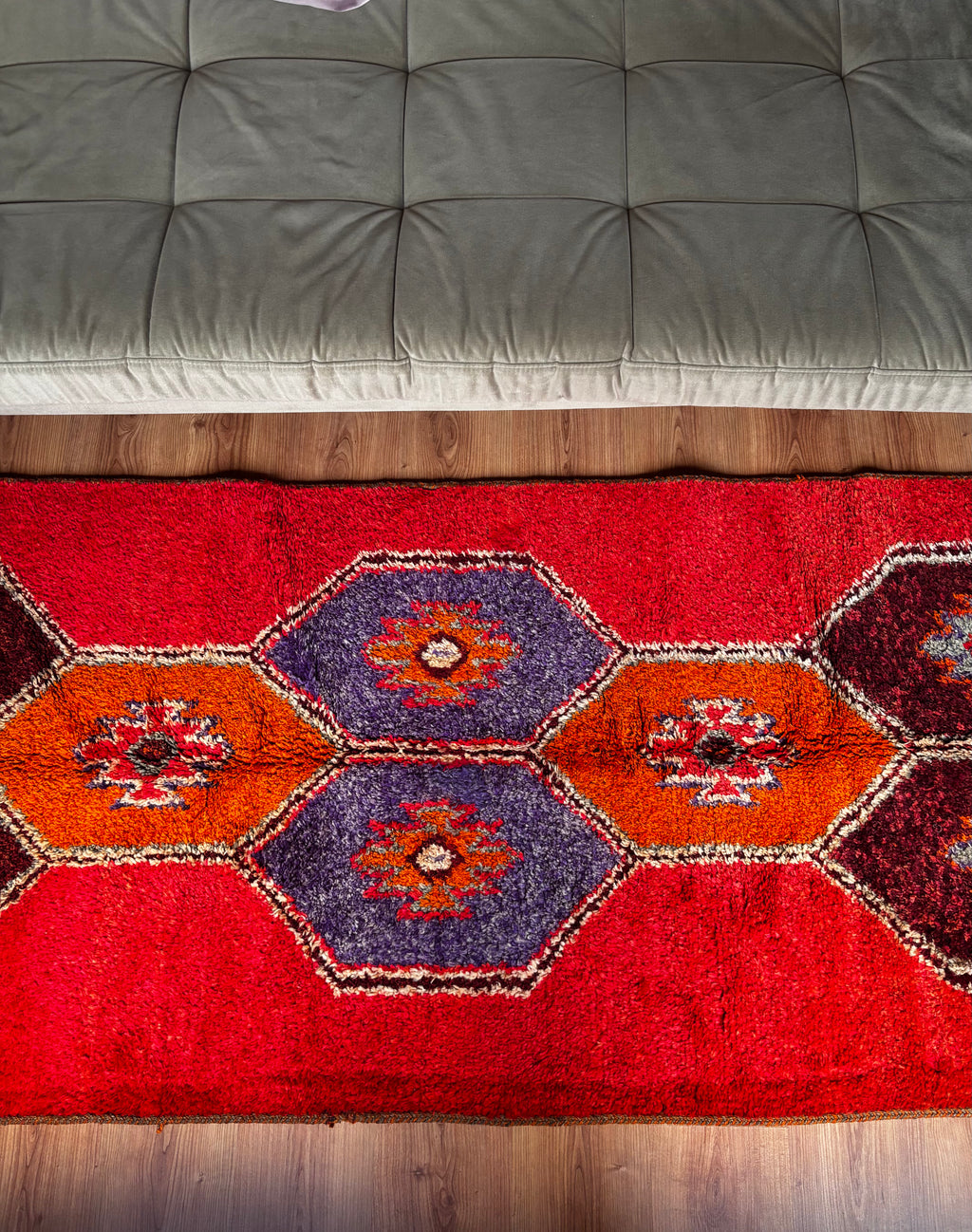 97 × 350 cm | Handmade Herki Tribal Wool Runner