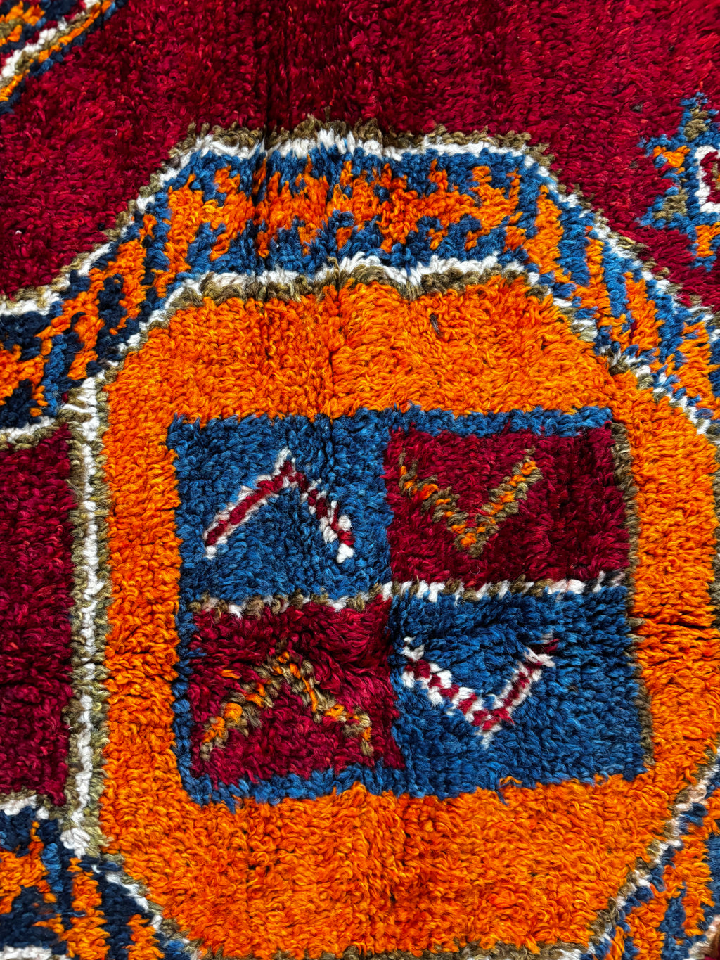 120 × 305 cm | Handmade Vintage Herki Wool Runner