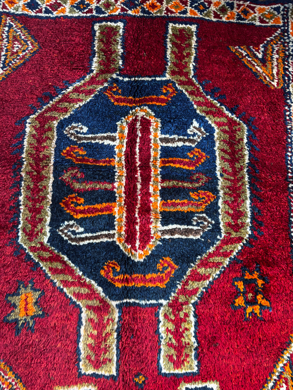 120 × 305 cm | Handmade Vintage Herki Wool Runner