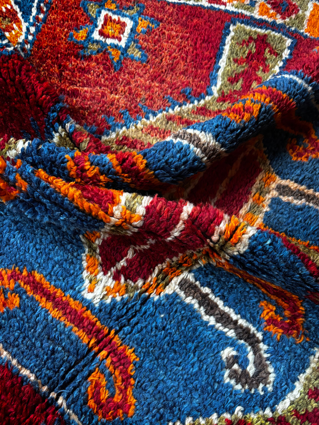 120 × 305 cm | Handmade Vintage Herki Wool Runner
