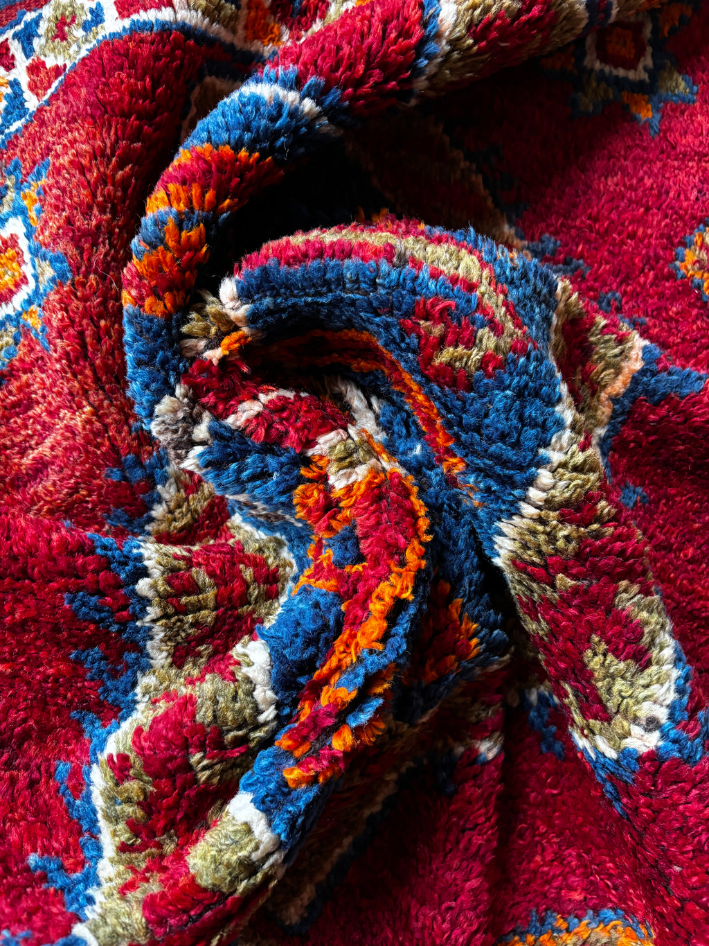 120 × 305 cm | Handmade Vintage Herki Wool Runner
