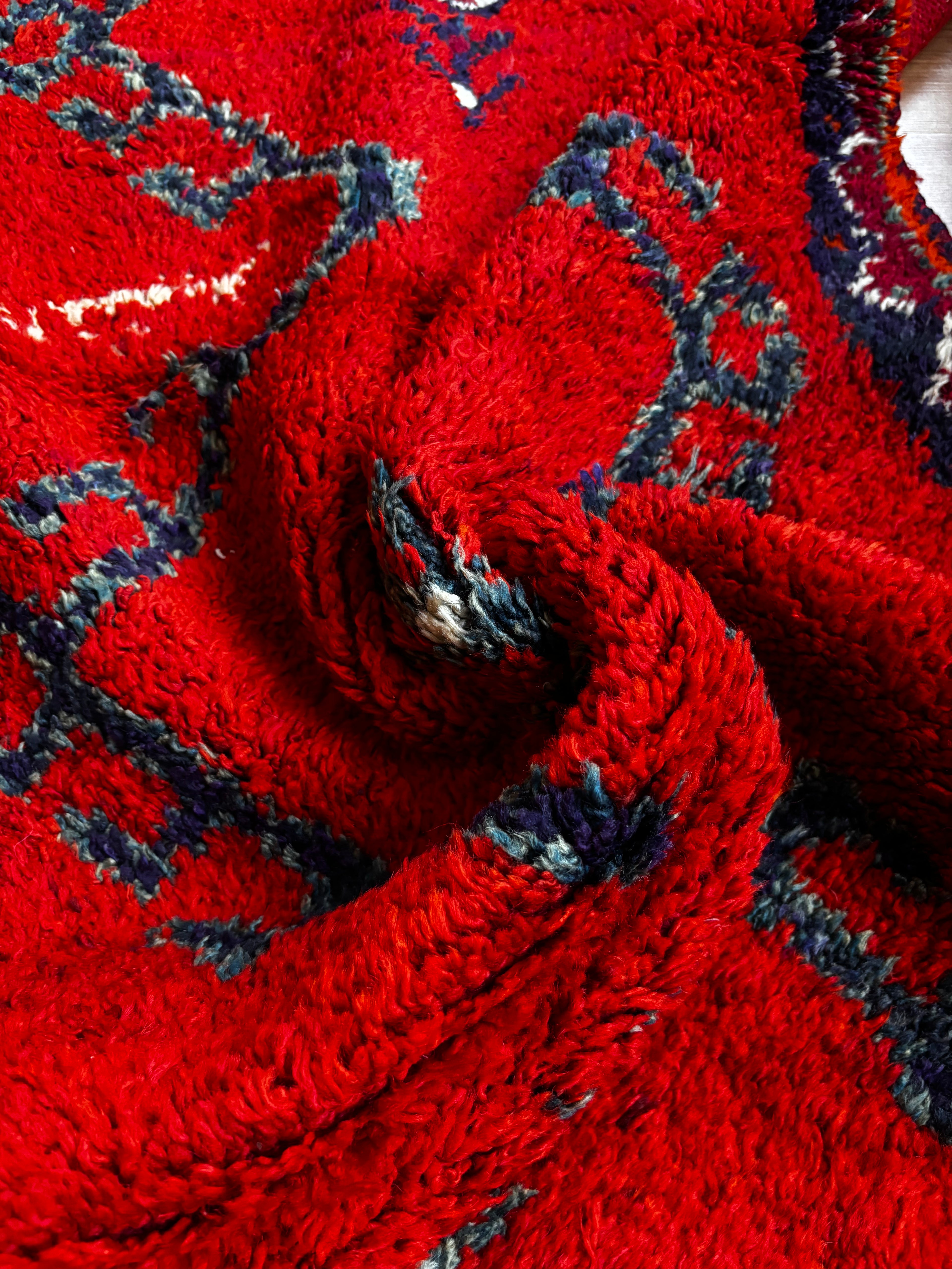 96 × 305 cm | Handmade Vintage Herki Wool Runner