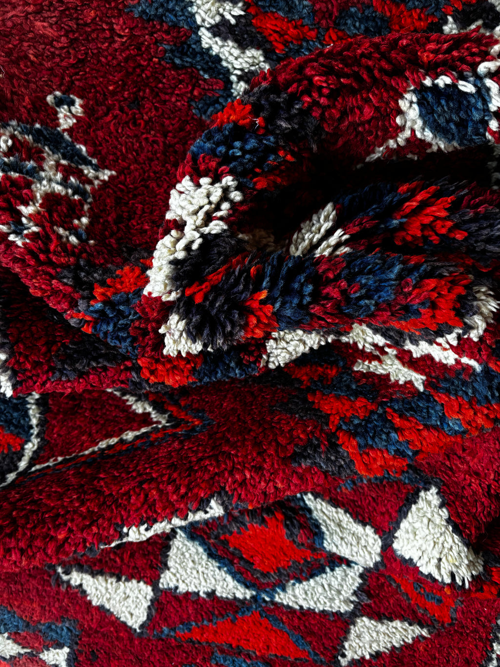 92 × 370 cm | Handmade Vintage Herki Wool Runner