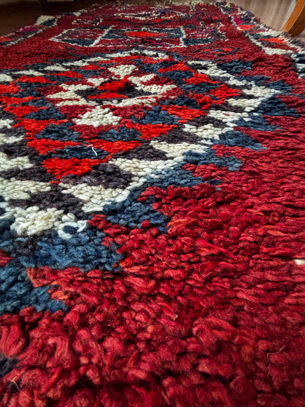 92 × 370 cm | Handmade Vintage Herki Wool Runner