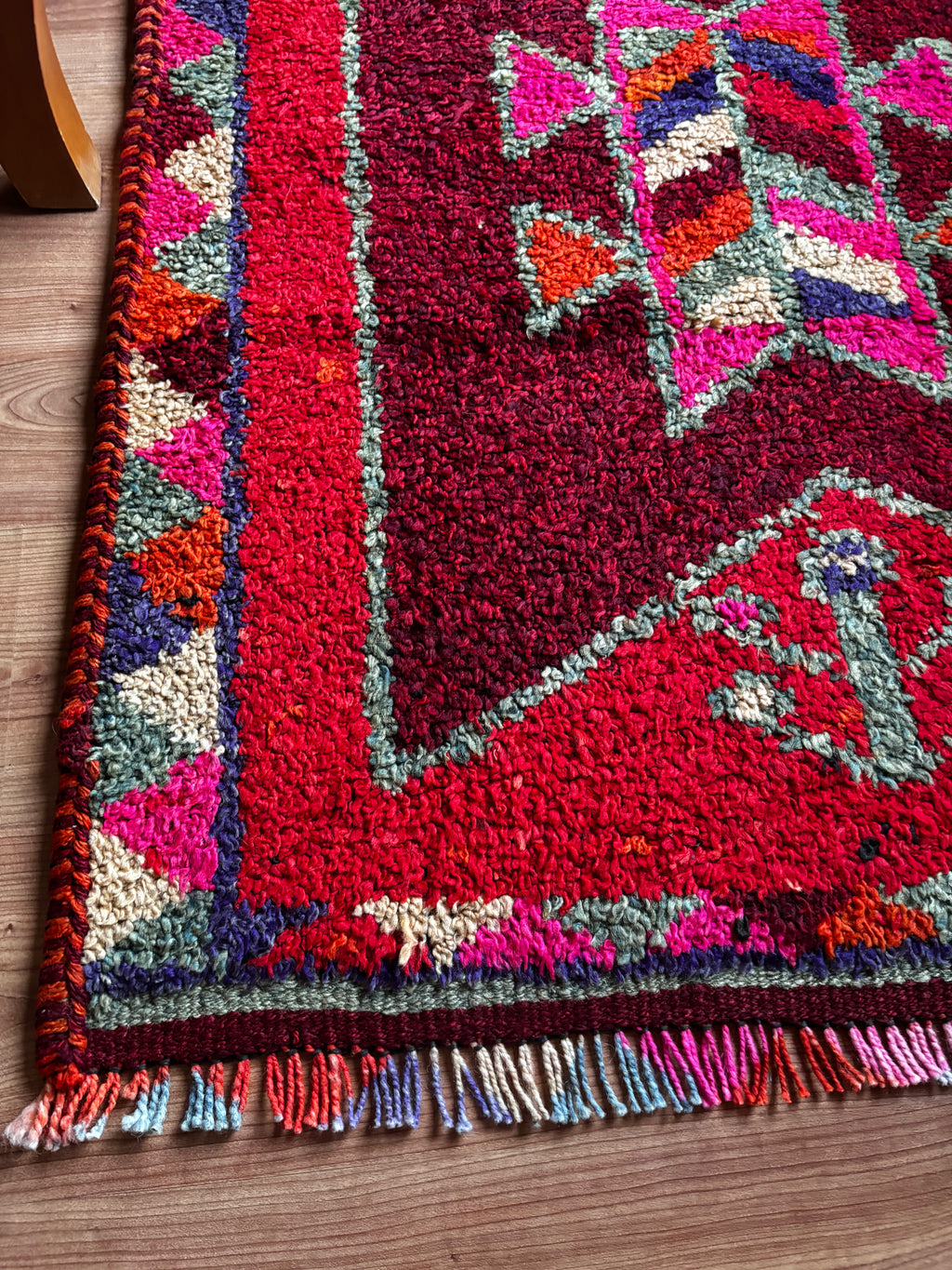 96 × 311 cm | Handmade Vintage Herki Wool Runner
