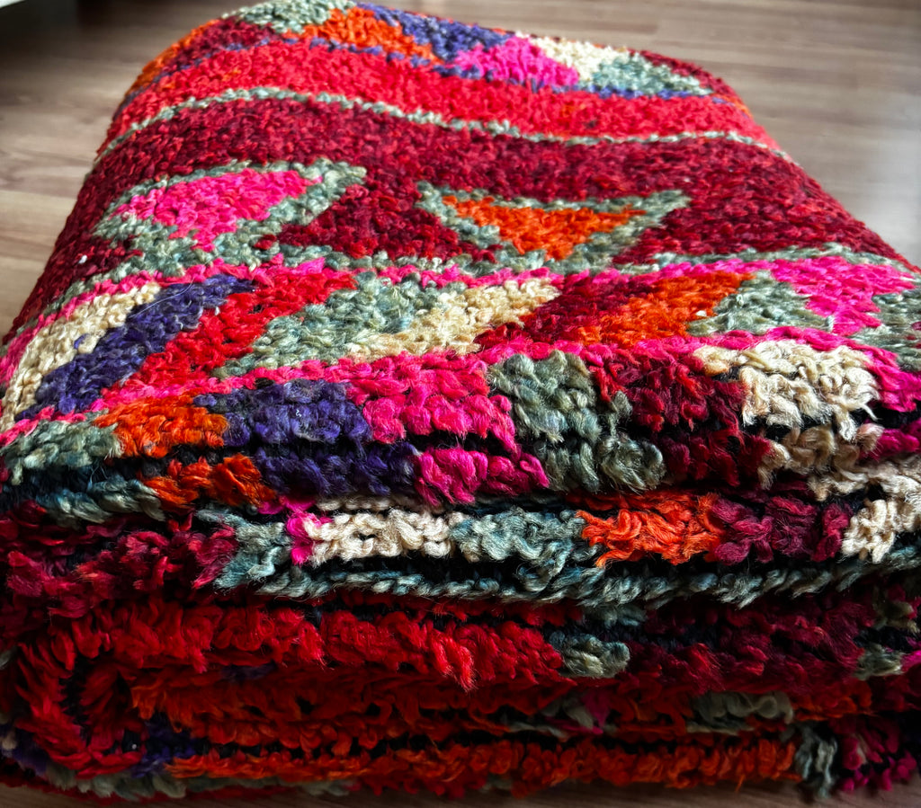 96 × 311 cm | Handmade Vintage Herki Wool Runner