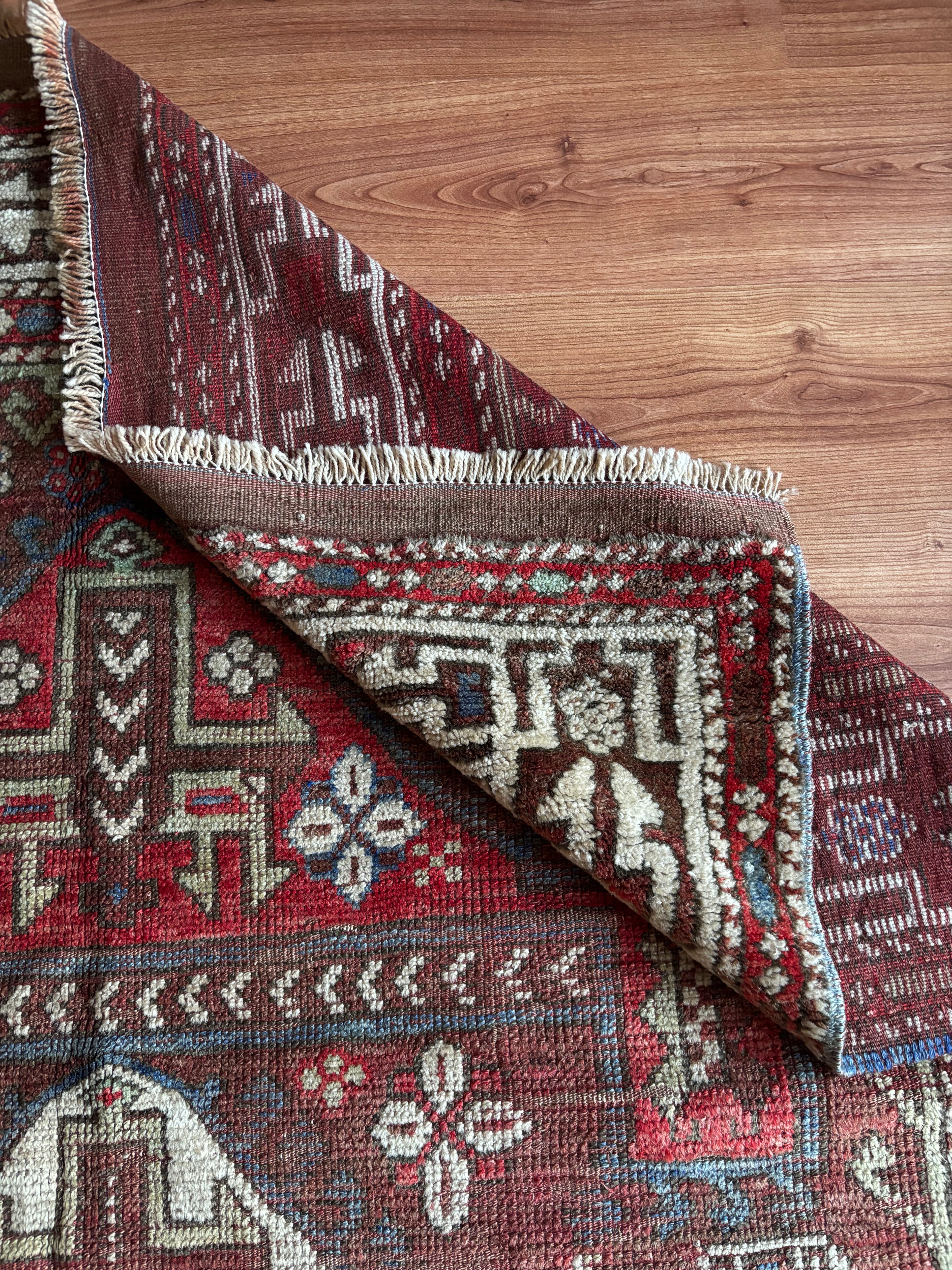178 × 263 cm | 100+ Year Old Antique Ayvacık Rug | Handmade Turkish Wool Rug