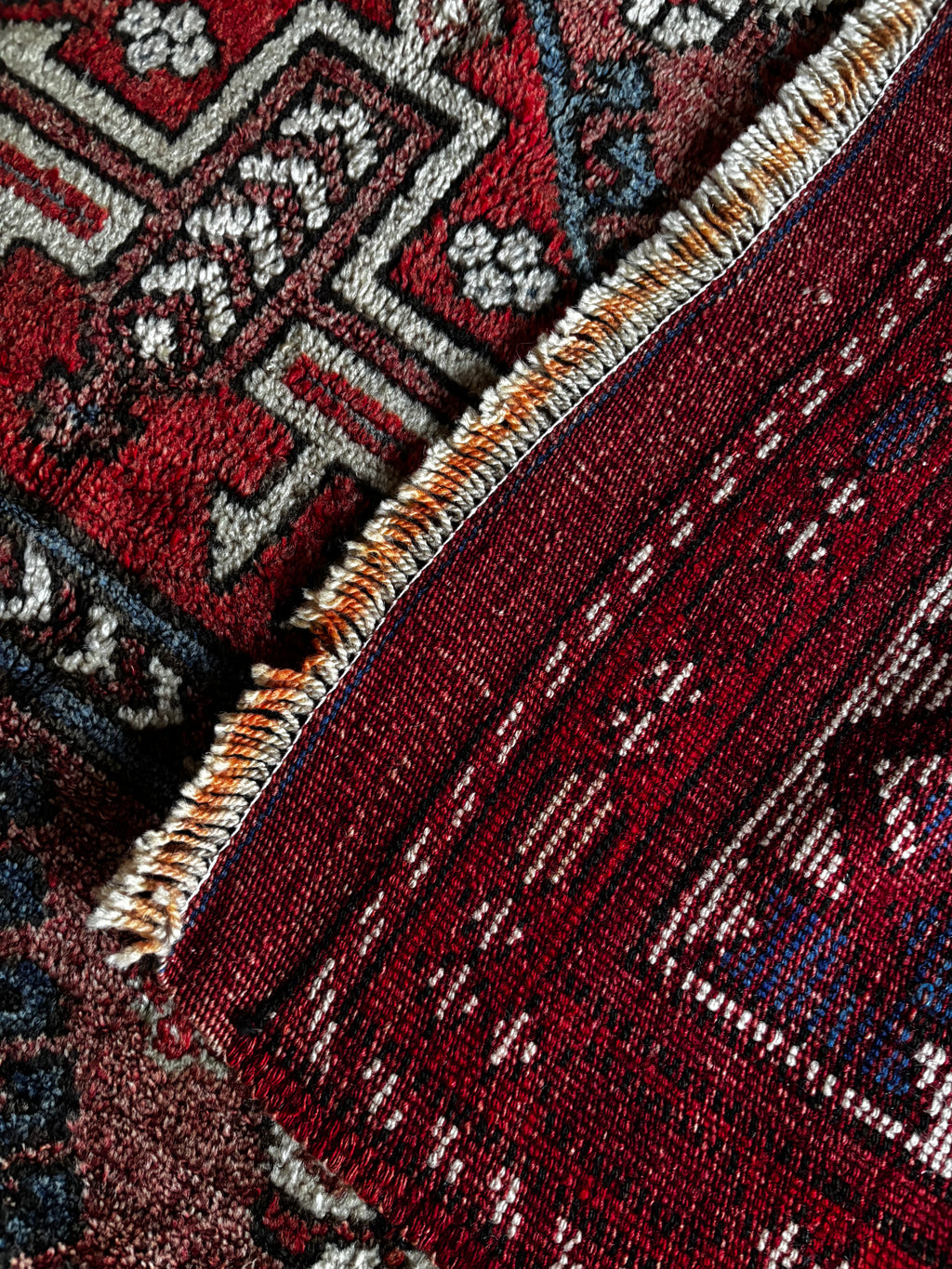 188 × 257 cm | 100+ Year Old Antique Ayvacık Rug | Handmade Turkish Wool Rug