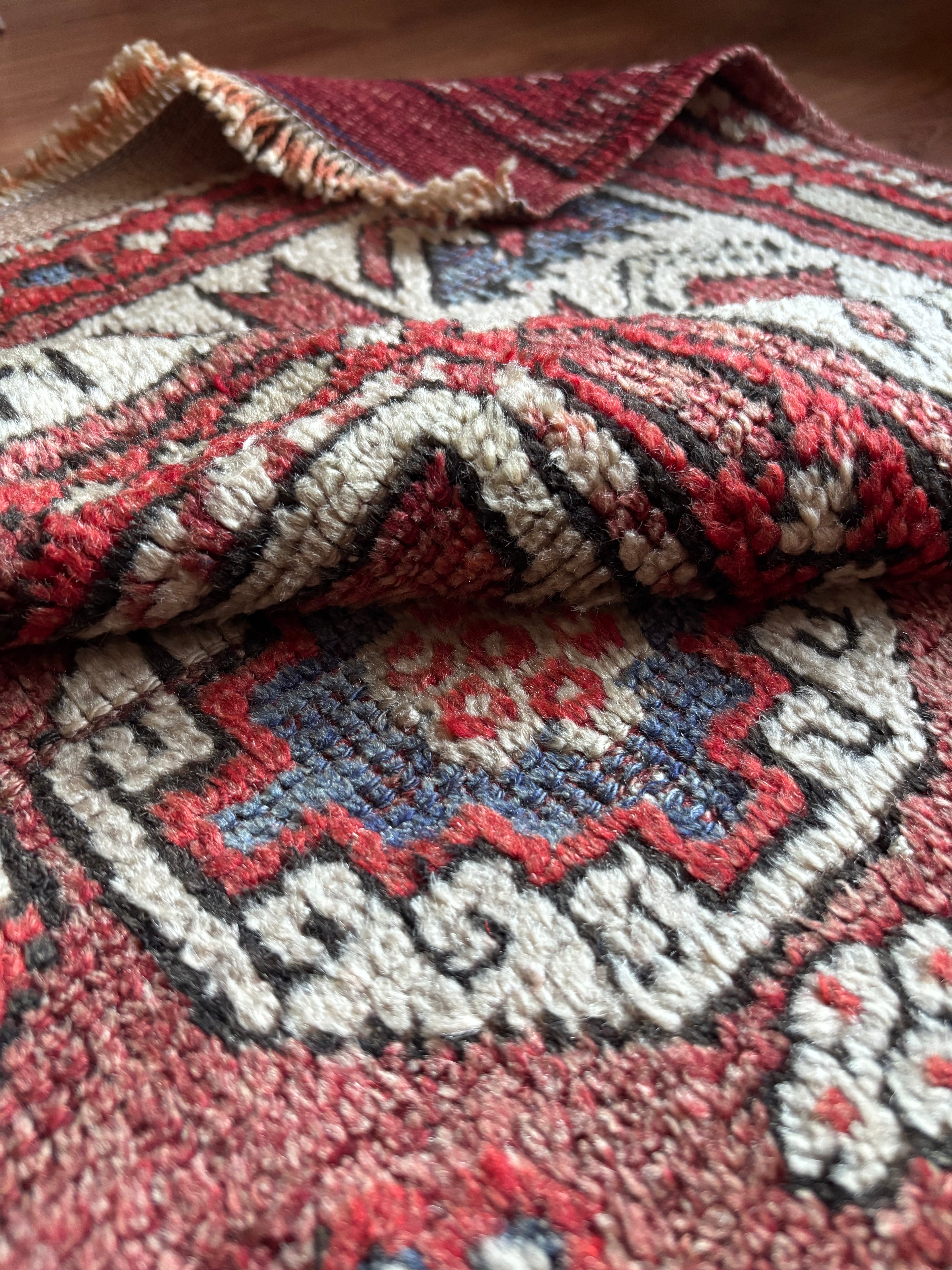 188 × 257 cm | 100+ Year Old Antique Ayvacık Rug | Handmade Turkish Wool Rug