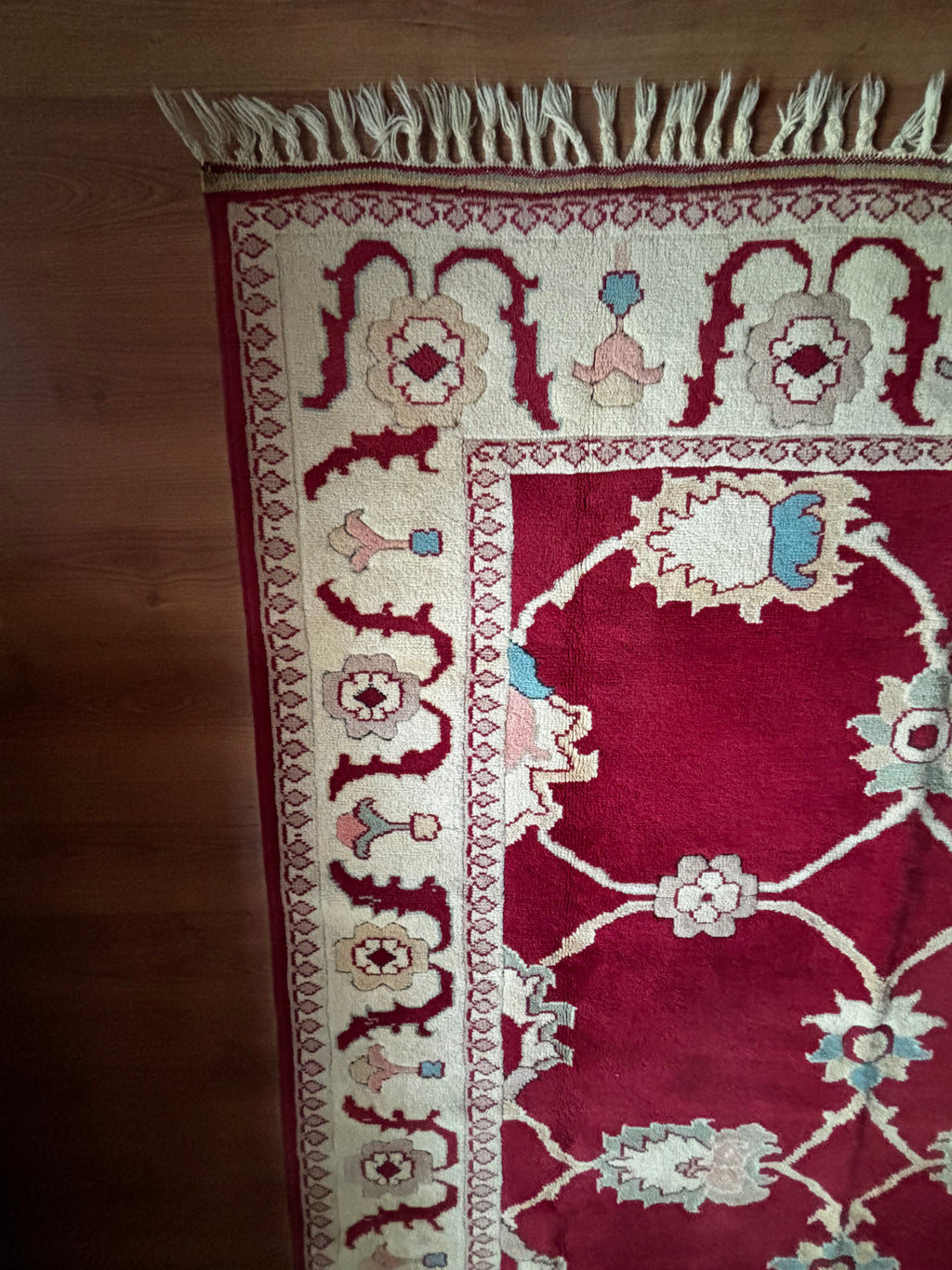 175 × 280 cm Handmade Turkish Oushak Rug – Vintage Wool Carpet – Large Area Rug – Traditional Anatolian Rug