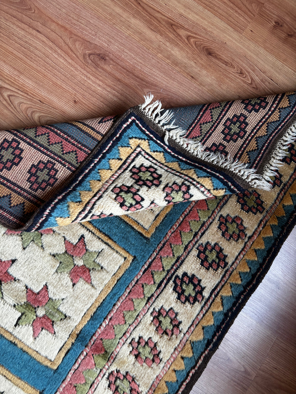 Handmade Turkish Wool Runner Rug | 86 × 310 cm