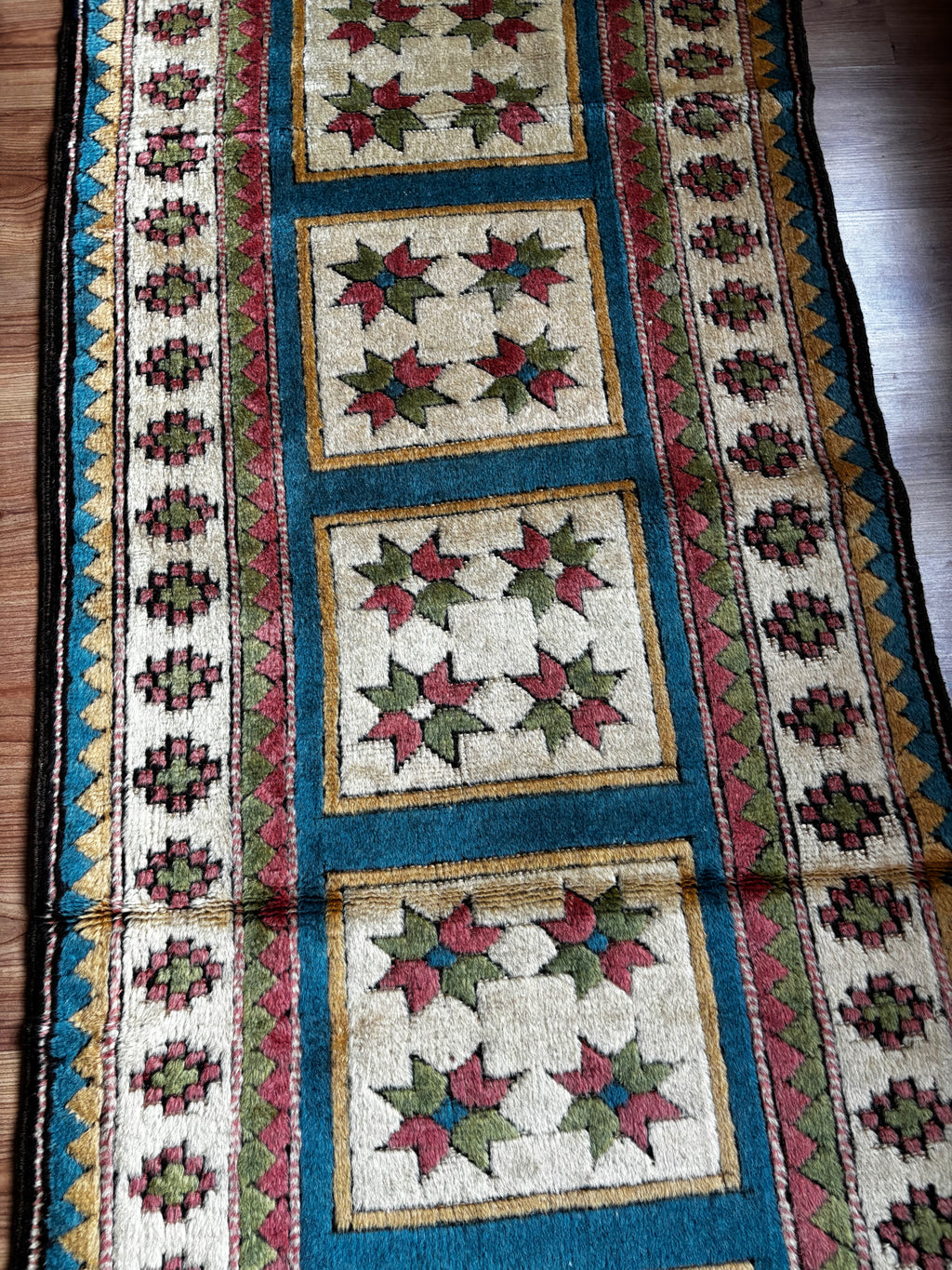 Handmade Turkish Wool Runner Rug | 86 × 310 cm