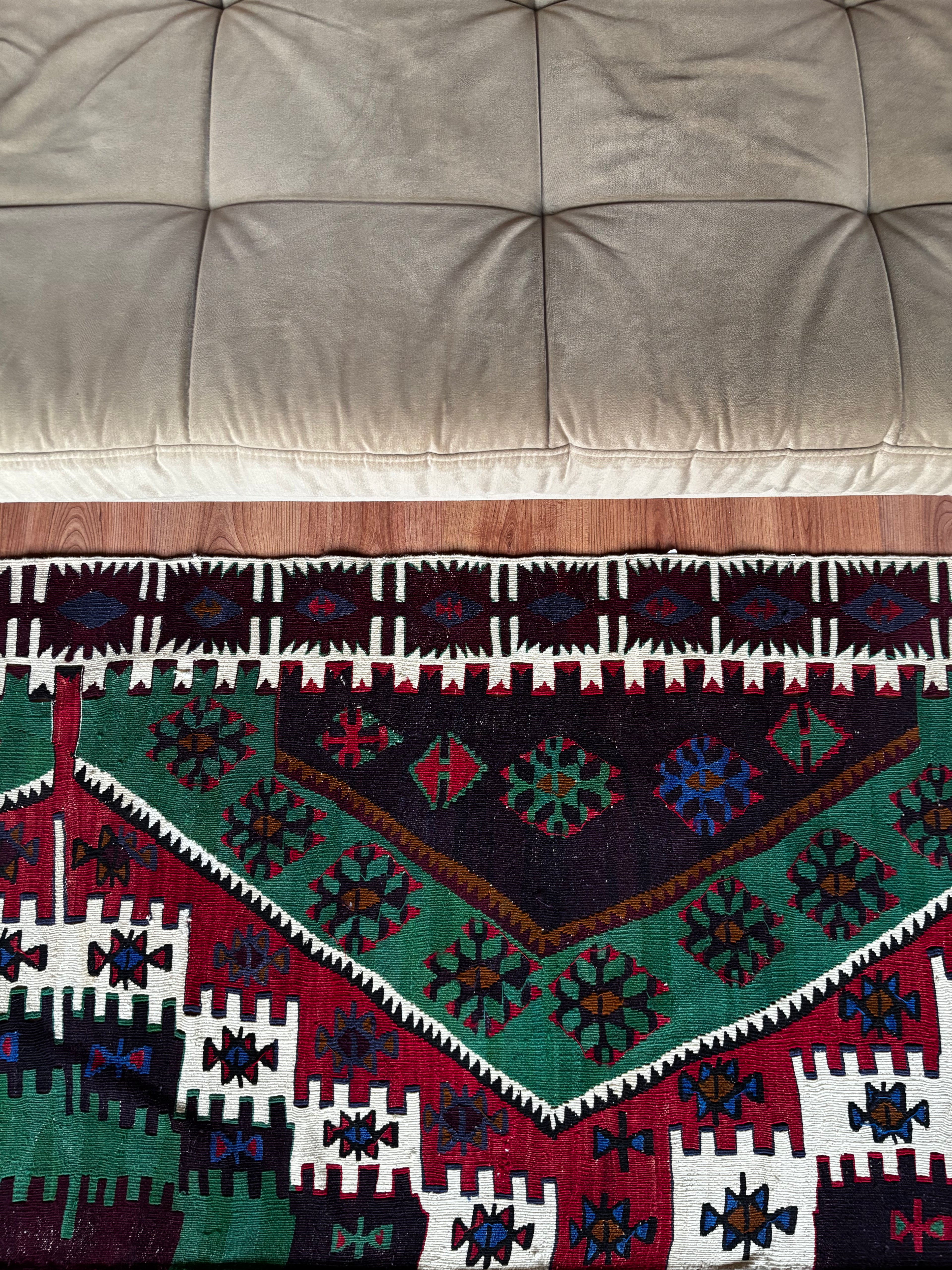 170 × 390 cm | 2-in-1 Handmade Anatolian Kilim
