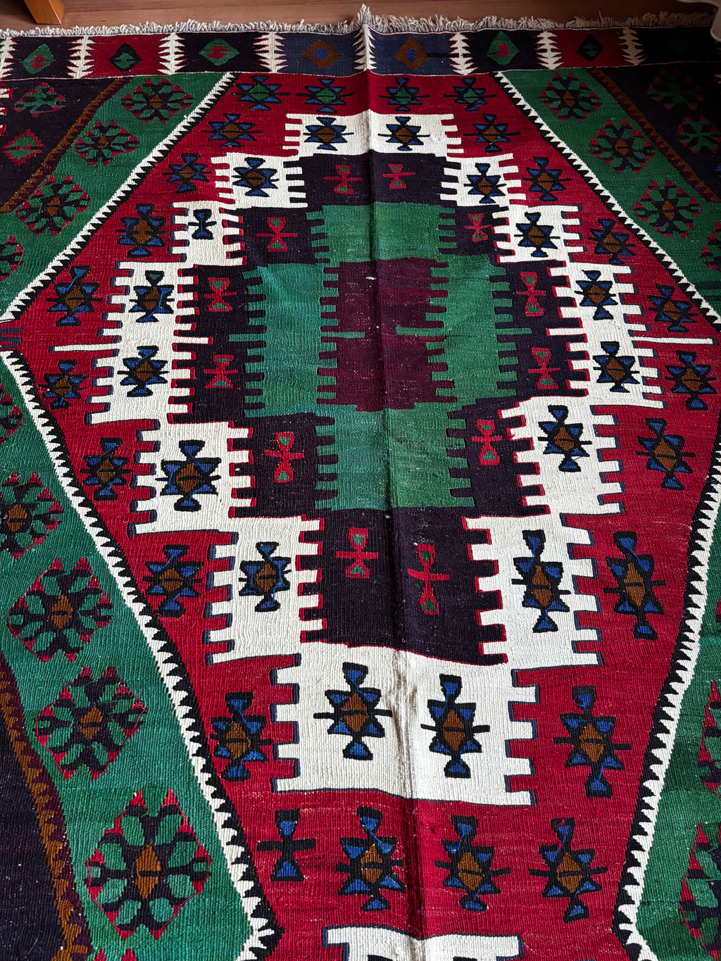 170 × 390 cm | 2-in-1 Handmade Anatolian Kilim