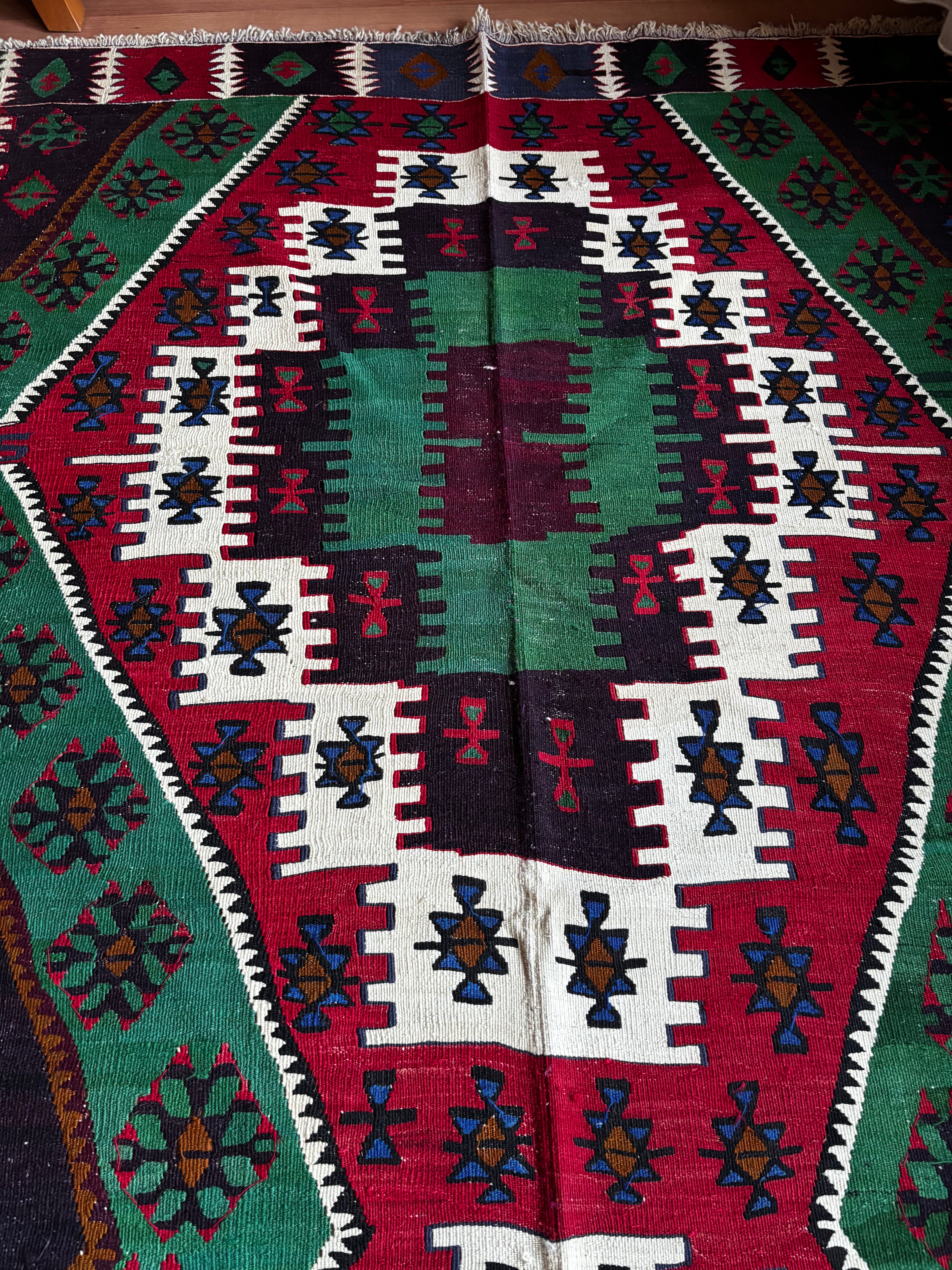 170 × 390 cm | 2-in-1 Handmade Anatolian Kilim