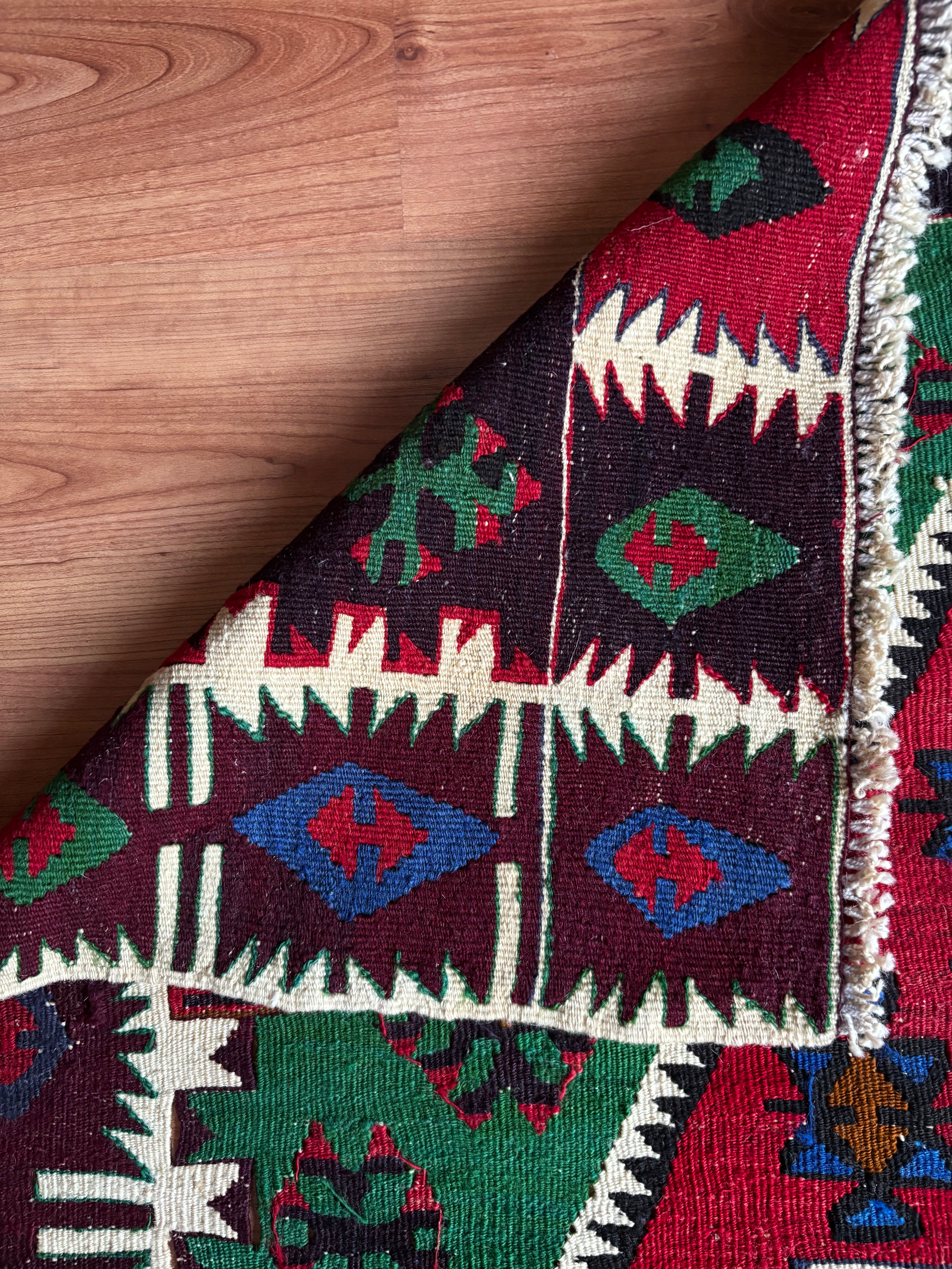 170 × 390 cm | 2-in-1 Handmade Anatolian Kilim