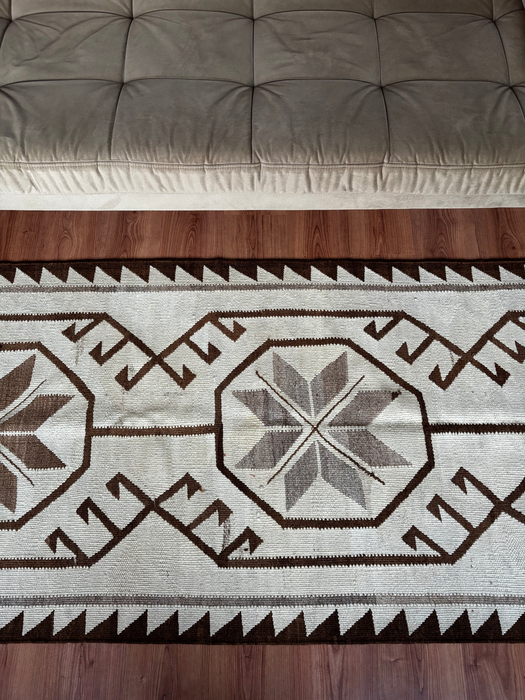100 × 335 cm | Handmade Anatolian Herki Kilim Runner