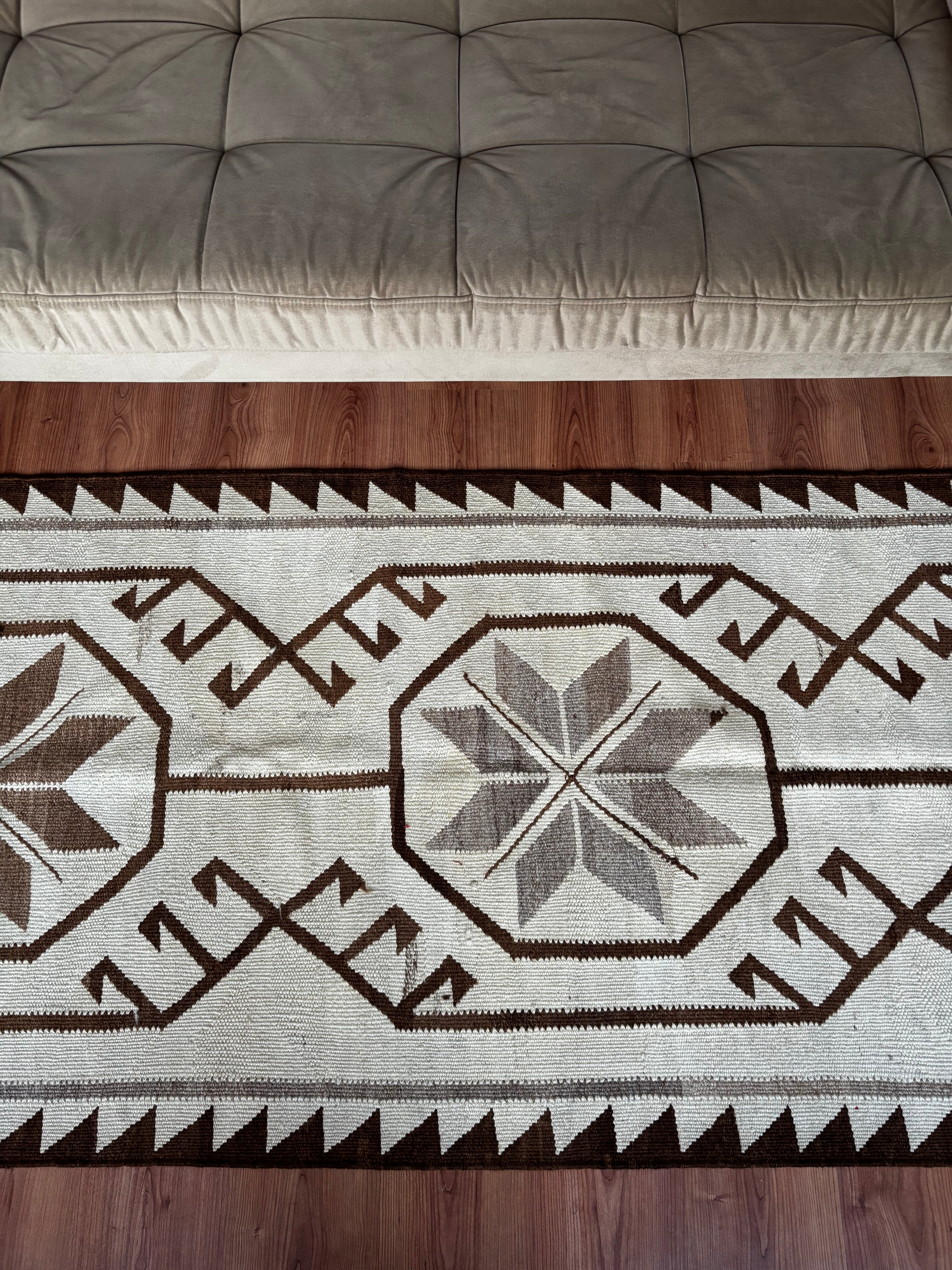 100 × 335 cm | Handmade Anatolian Herki Kilim Runner