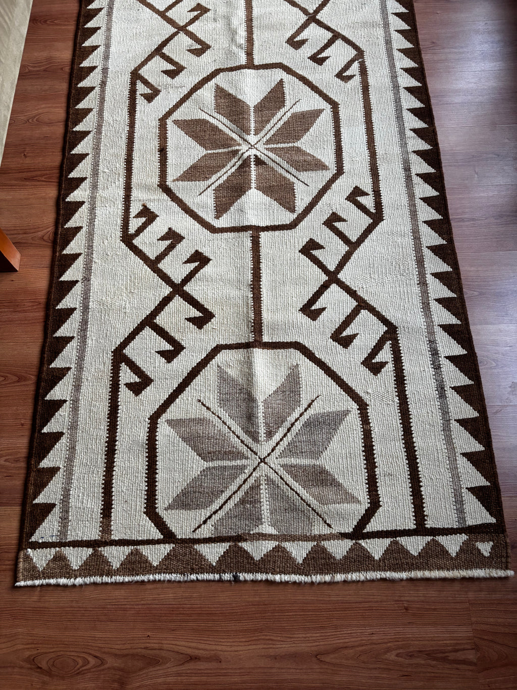 100 × 335 cm | Handmade Anatolian Herki Kilim Runner