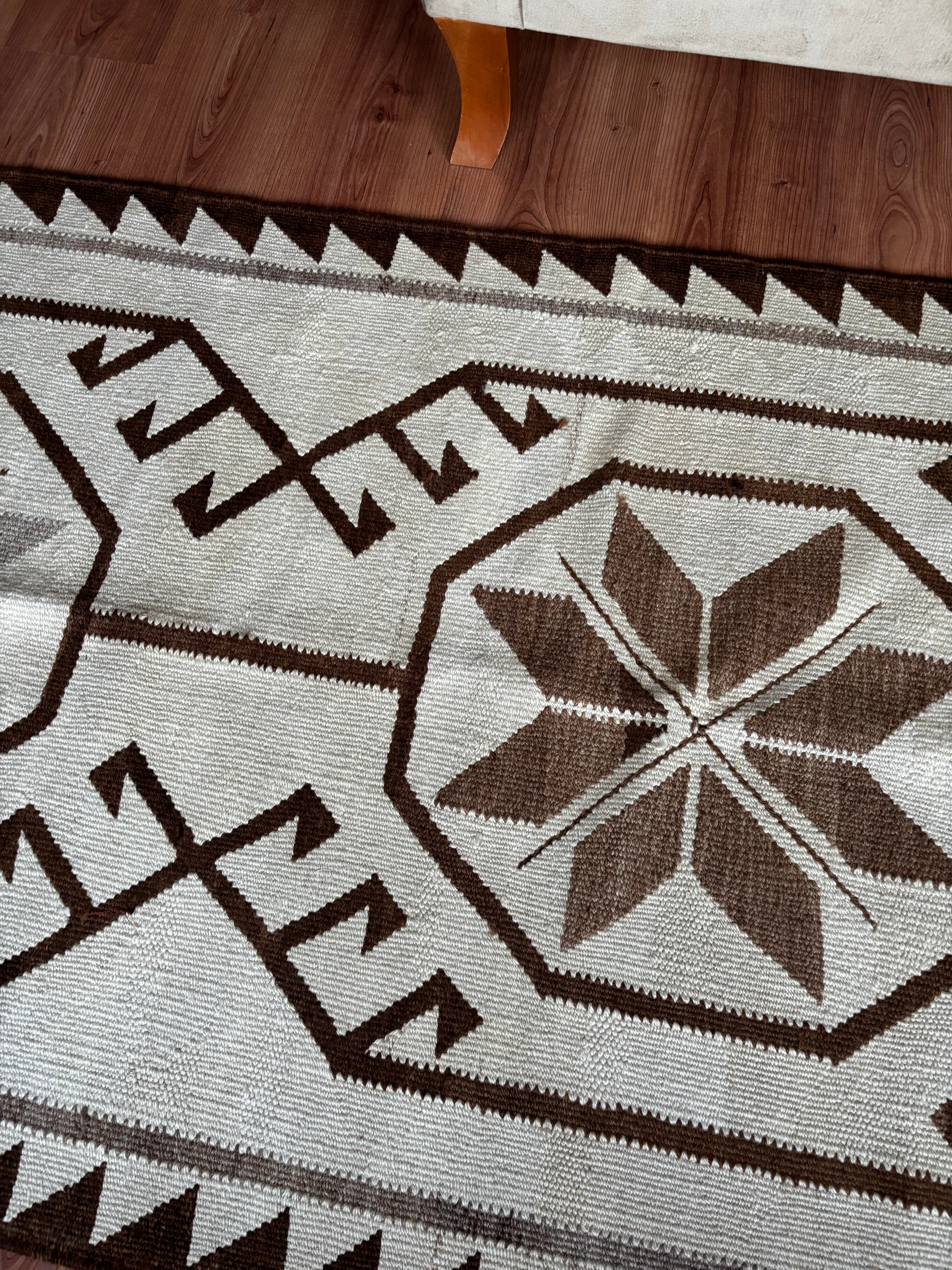 100 × 335 cm | Handmade Anatolian Herki Kilim Runner