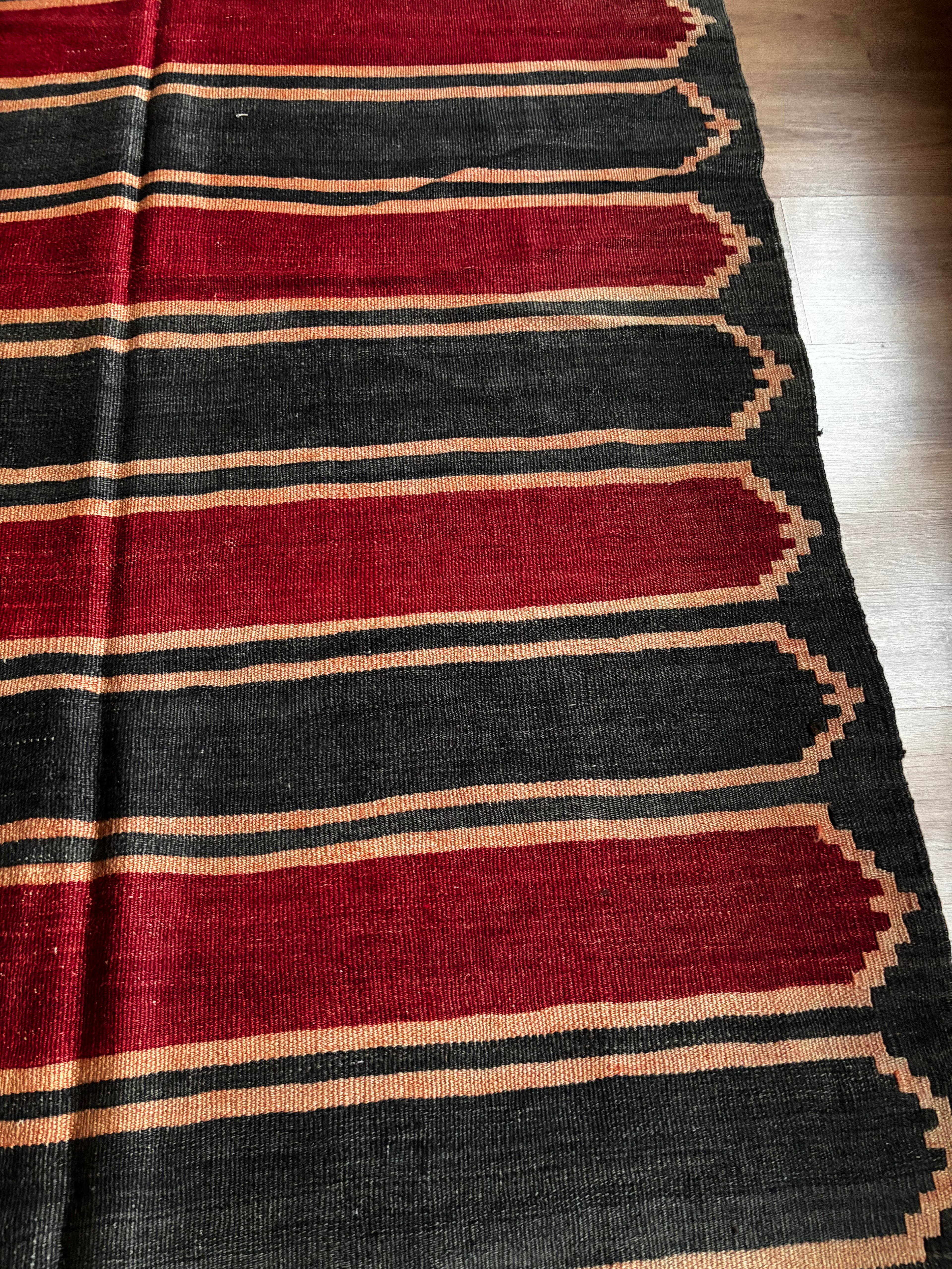 135 × 350 cm | Handmade Sivas Wool Runner Kilim
