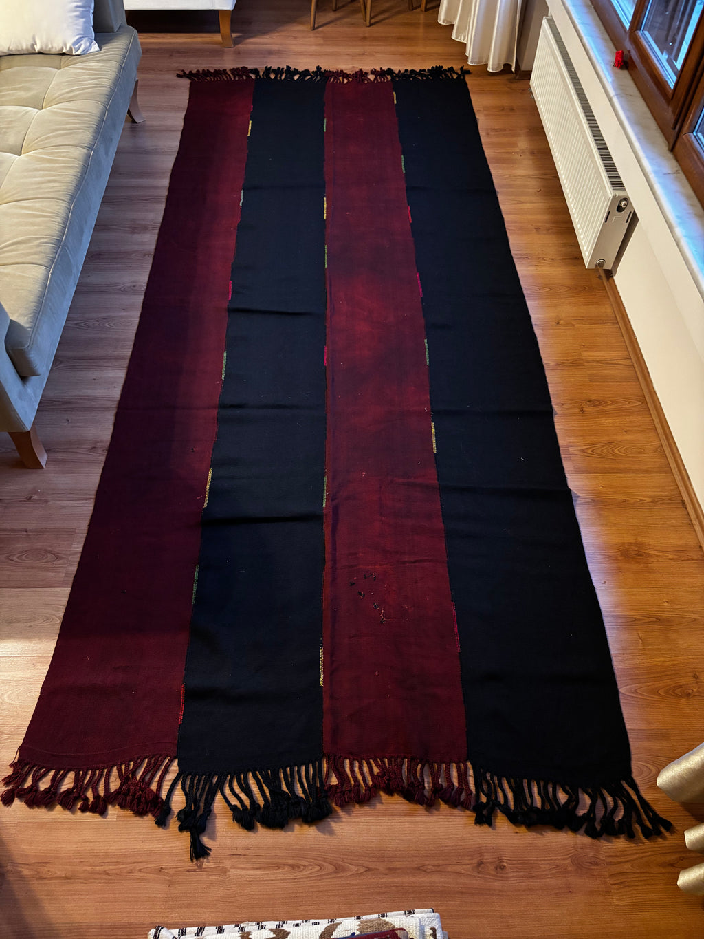 142 × 350 cm | Handmade Anatolian Wool Kilim Runner