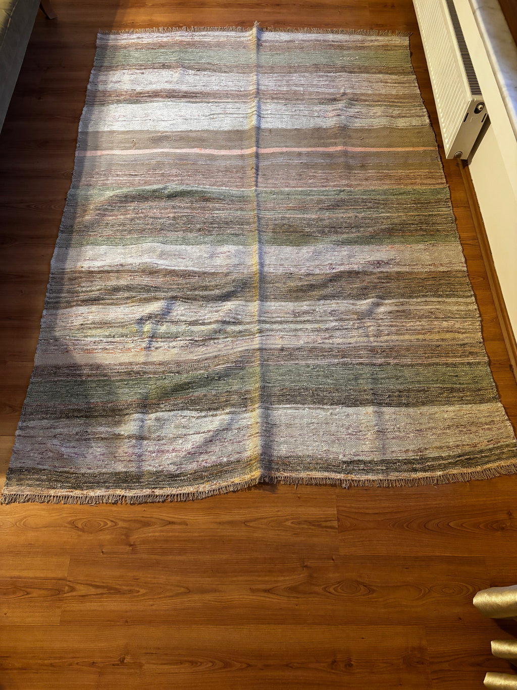 170 × 250 cm | Handmade Recycled Cotton Kilim