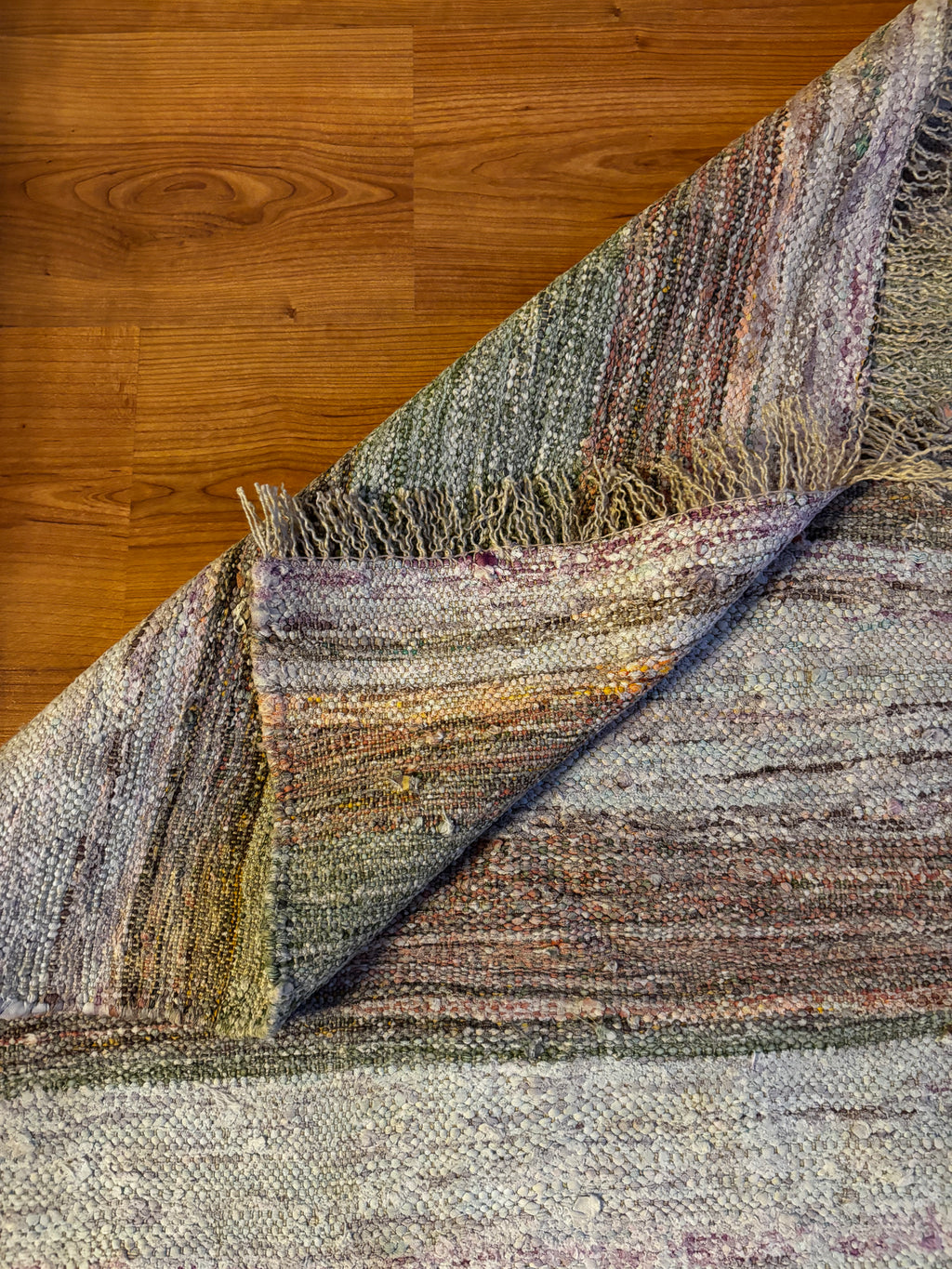 170 × 250 cm | Handmade Recycled Cotton Kilim